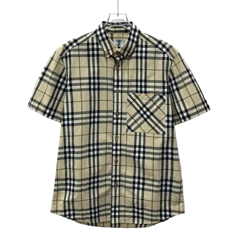 Burberry Burberry Khaki Cotton Women's Short Sleeve Shirt Size M / US 6-8 / IT 42-44 - 1 Thumbnail