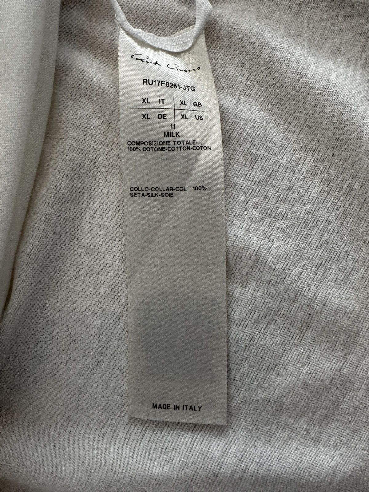 Rick Owens Silk Collar Longsleeve - Rick Owens Glitter FW/17 Size US XL / EU 56 / 4 - 6 Thumbnail