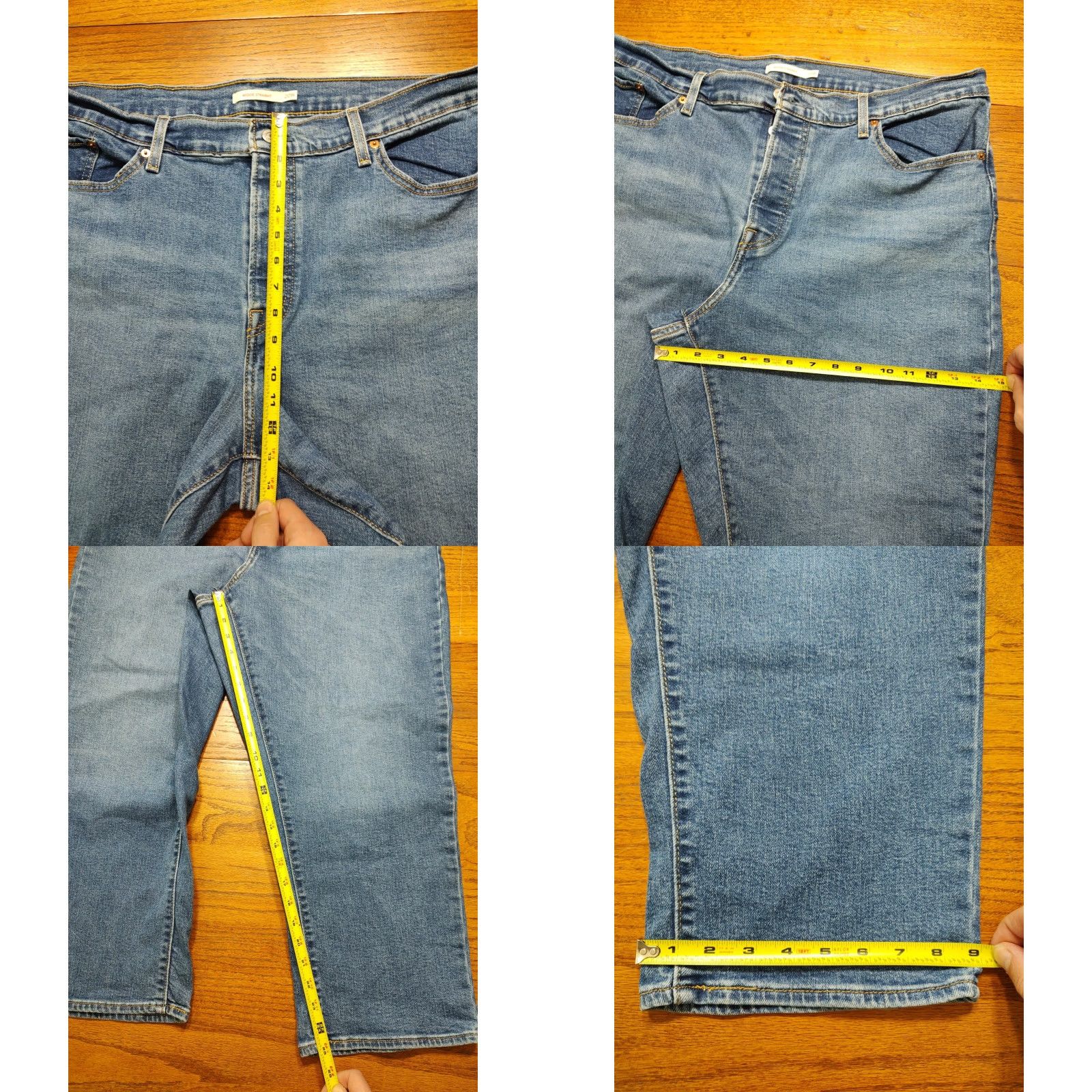 Levi's VINTAGE? No, Levis Jeans Womens Plus 20W 25Inseam Blue Denim Wedgie Straight Button Fly Jeans Women Size 42" / US 20 - 9 Thumbnail