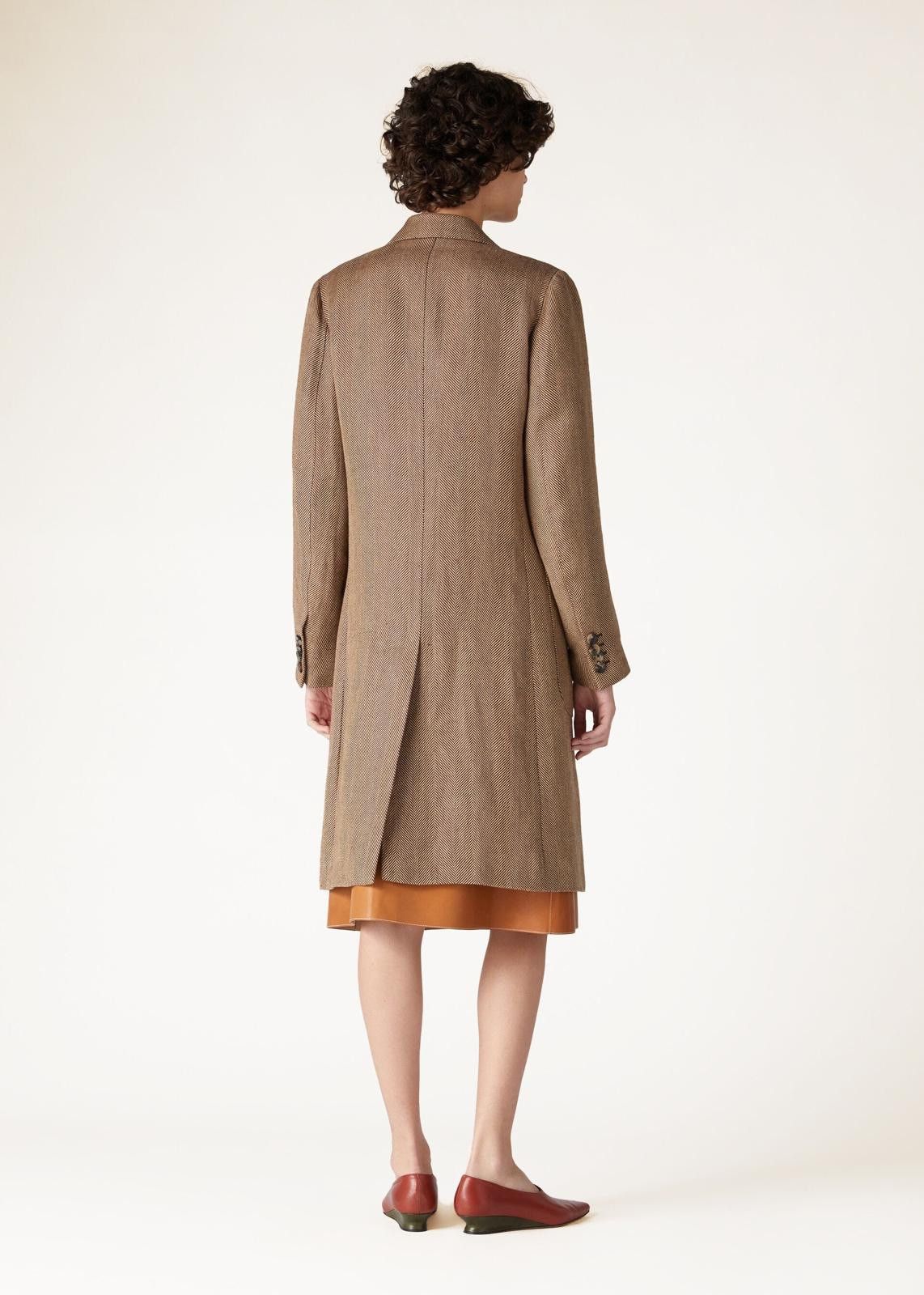 Loro Piana o1srvl11e0425 FAO0327 Double-Breasted Herwin Coat in Brown Size S / US 4 / IT 40 - 5 Thumbnail