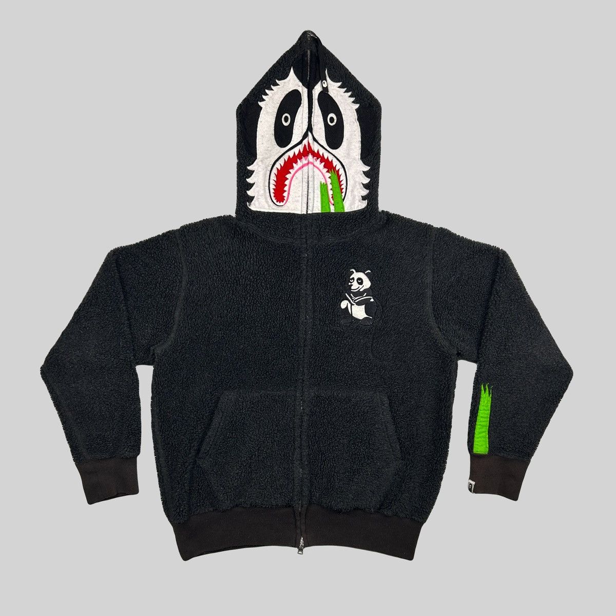 Bape Panda Fleece Full Zip Hoodie Size US M / EU 48-50 / 2 - 1 Thumbnail