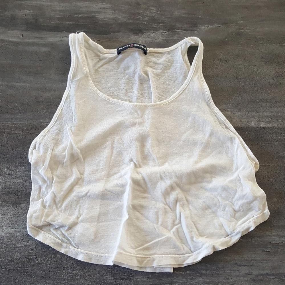 Designer White Solid Melville Loose Crop Size ONE SIZE - 1 Thumbnail