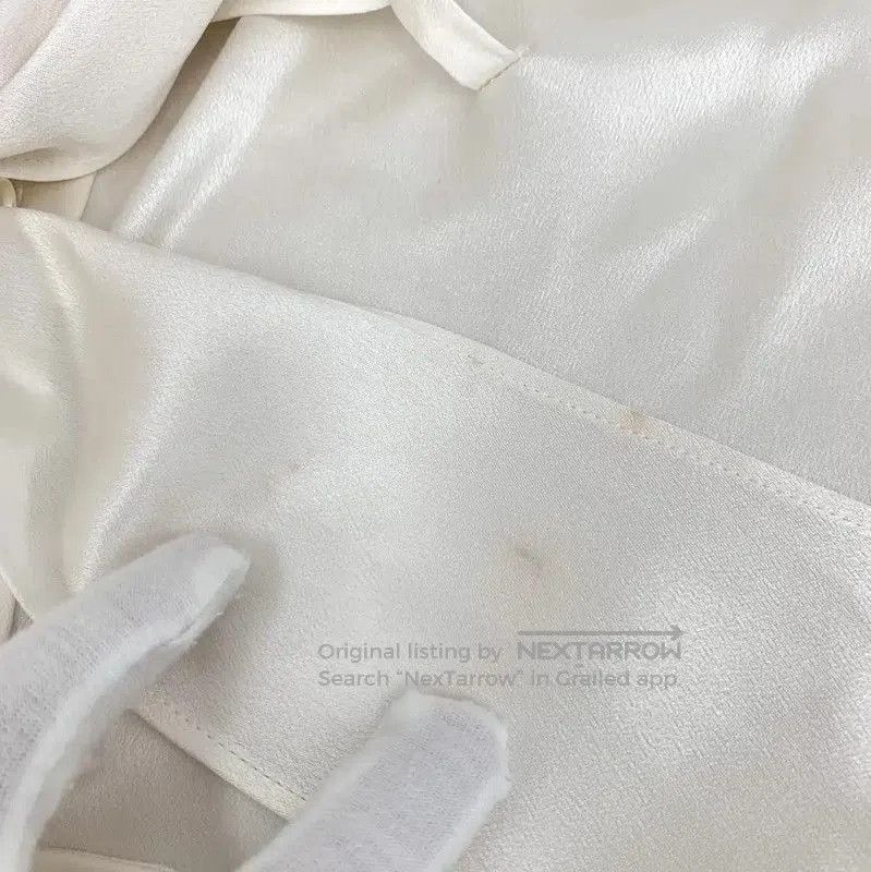 Chanel Chanel White Silk Women's Blouse Size XS . Size XS / US 0-2 / IT 36-38 - 8 Thumbnail