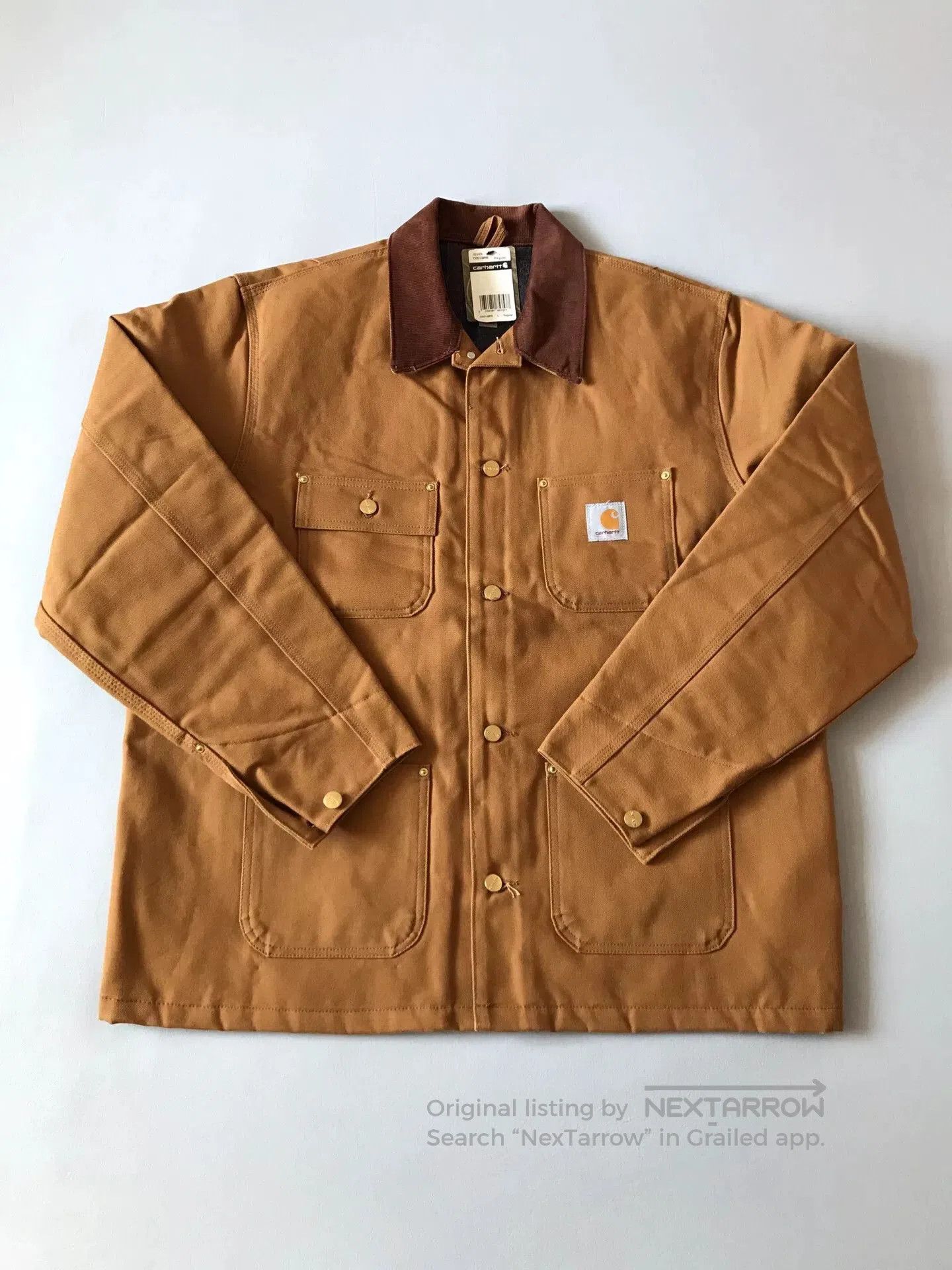 Carhartt Carhartt C001 Brown Canvas Work Jacket. Size US L / EU 52-54 / 3 - 1 Thumbnail