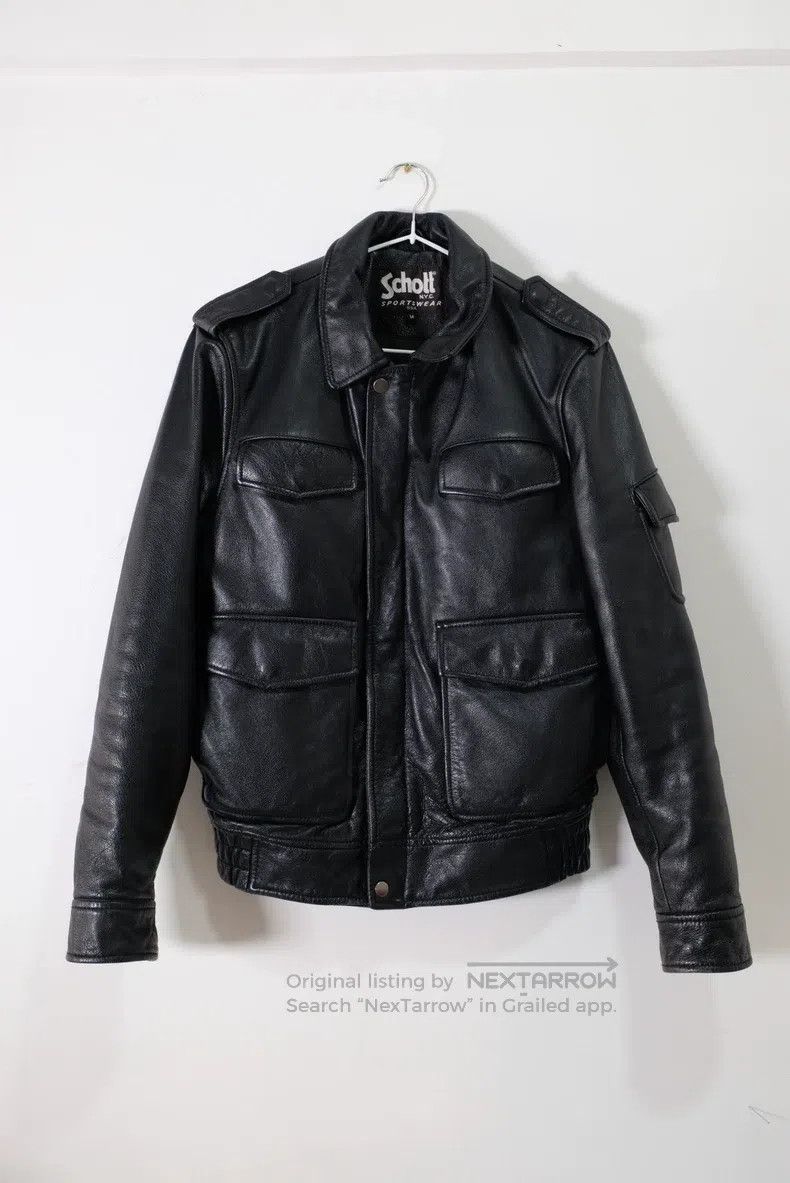 Schott Schott Genuine leather flight jacket Size US M / EU 48-50 / 2 - 2 Thumbnail