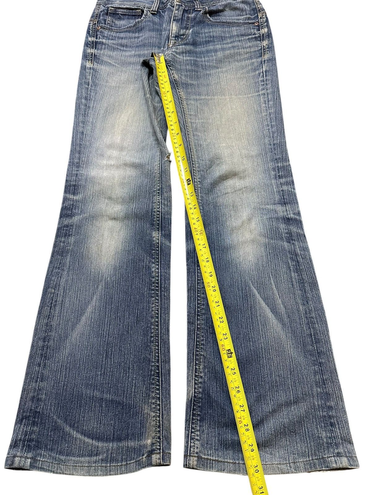 If Six Was Nine Vintage Japanese Brand Blue Wash Faded Style Wide Leg Jeans Size US 28 / EU 44 - 13 Thumbnail