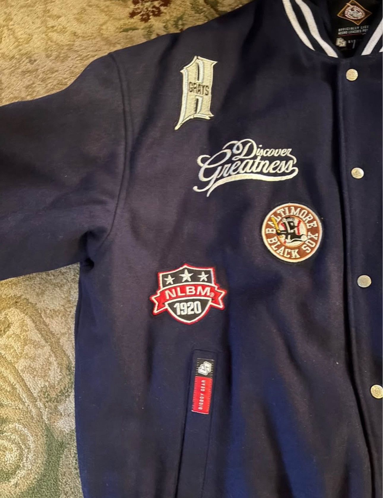 Other Negro League Letterman jacket size XXL Size US XXL / EU 58 / 5 - 2 Thumbnail