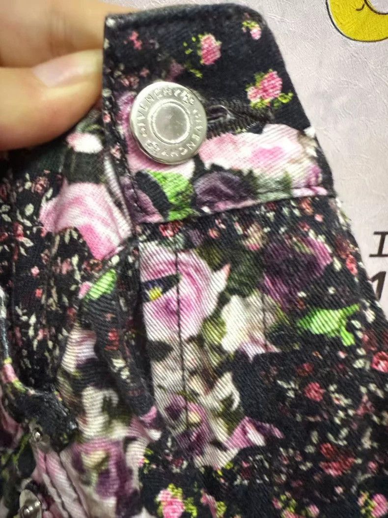 Givenchy Givenchy Size32 Flower & Camouflage Patchwork Denim Pants, Size US 26 / EU 42 - 4 Thumbnail