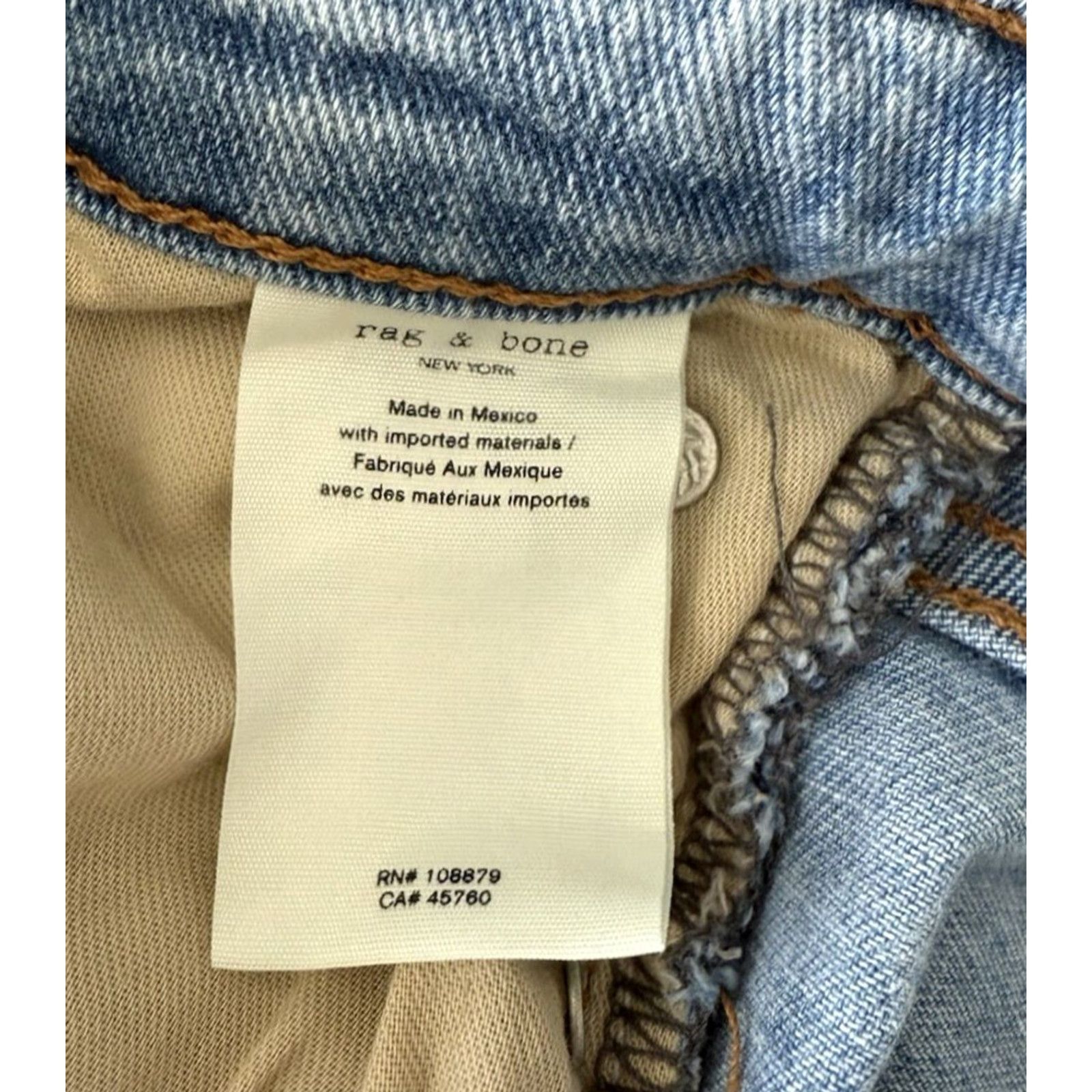 Rag & Bone rag & bone Nina High-Rise Ankle Flare Jeans Women 26 Light Blue Denim 5-Pocket Stretch Bohemian City Hippe Retro Logo 90s Womens Size 26" / US 2 / IT 38 - 7 Thumbnail