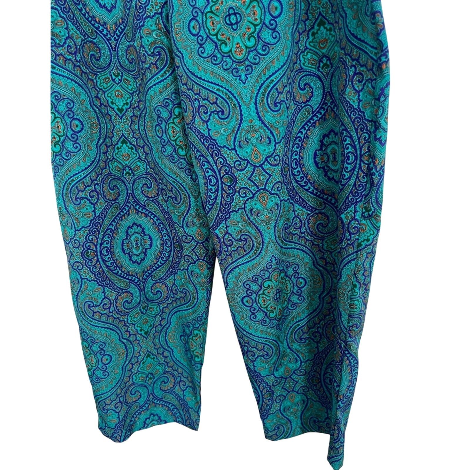 Victoria's Secret Vintage 80s Victorias Secret Gold Label Pajama Lounge Pants Size 26" / US 2 / IT 38 - 3 Thumbnail