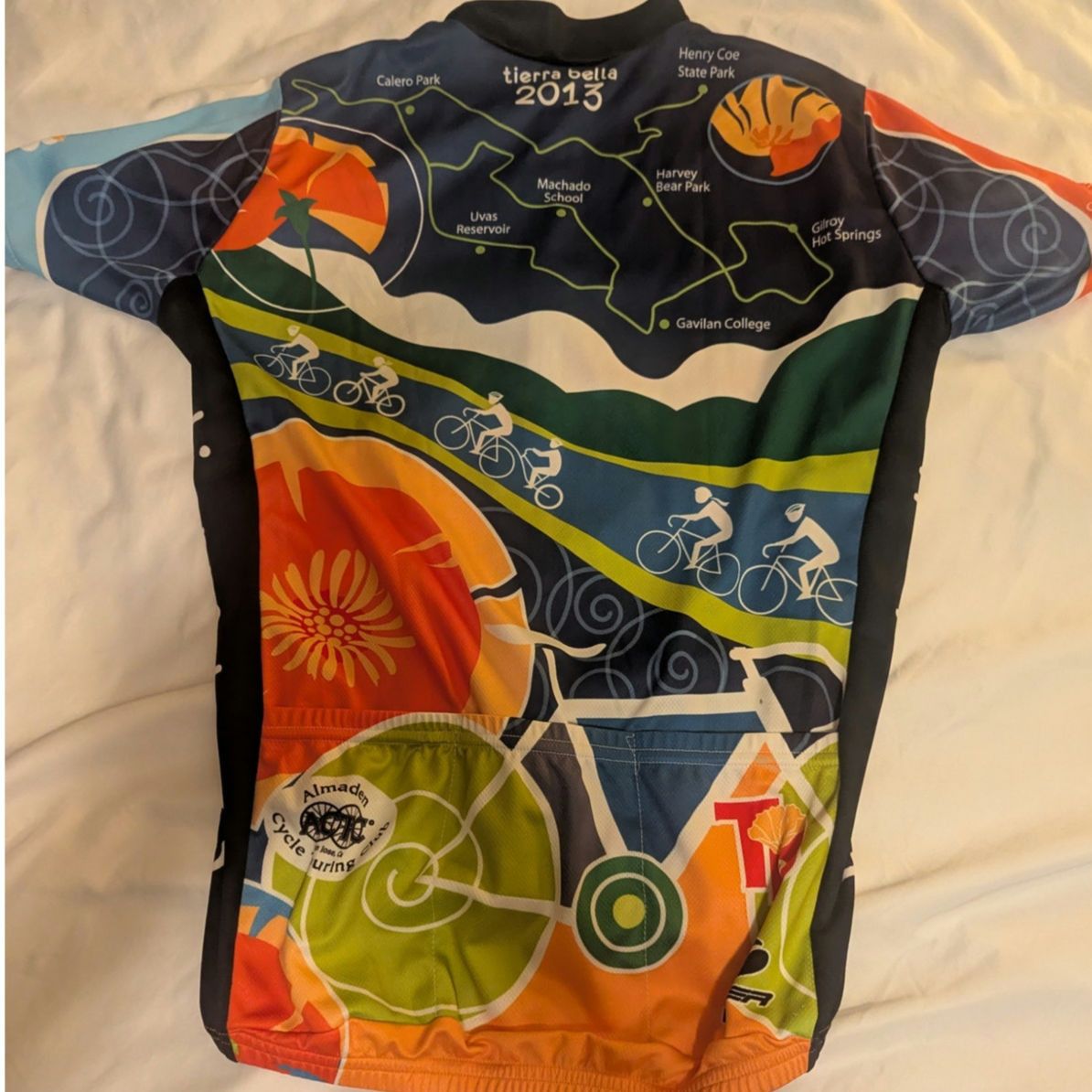 PEARL iZUMi Tierra Bella 2013 Cycling Bicycle Jersey Small Made in USA Size US S / EU 44-46 / 1 - 2 Thumbnail