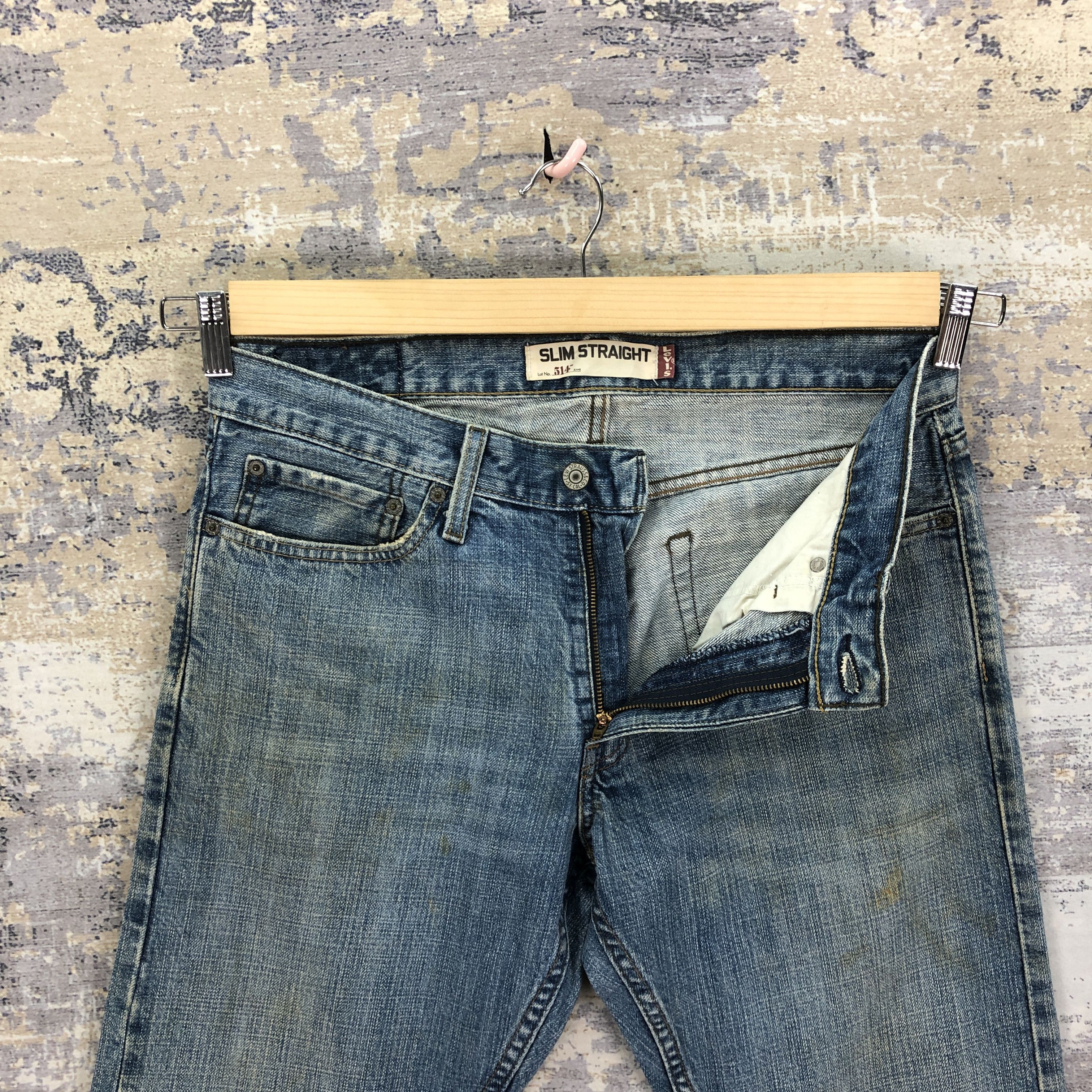 Levi's Vintage Levis 514 Faded Jeans Levi's Dirty Light Wash Denim Size US 32 / EU 48 - 6 Thumbnail
