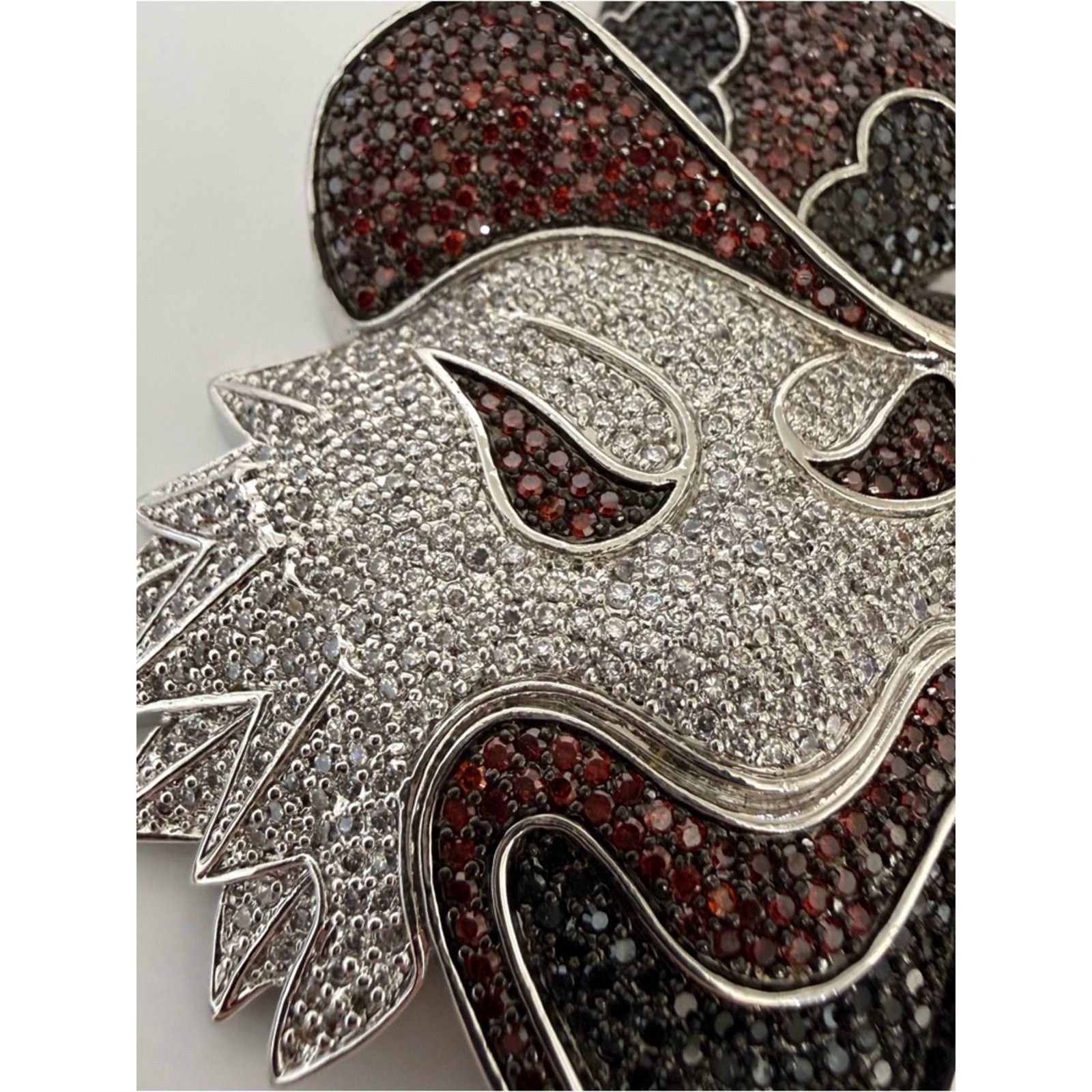 Other Hatchet Men unisex sterling silver crystals pendant 390$ Size ONE SIZE - 4 Thumbnail