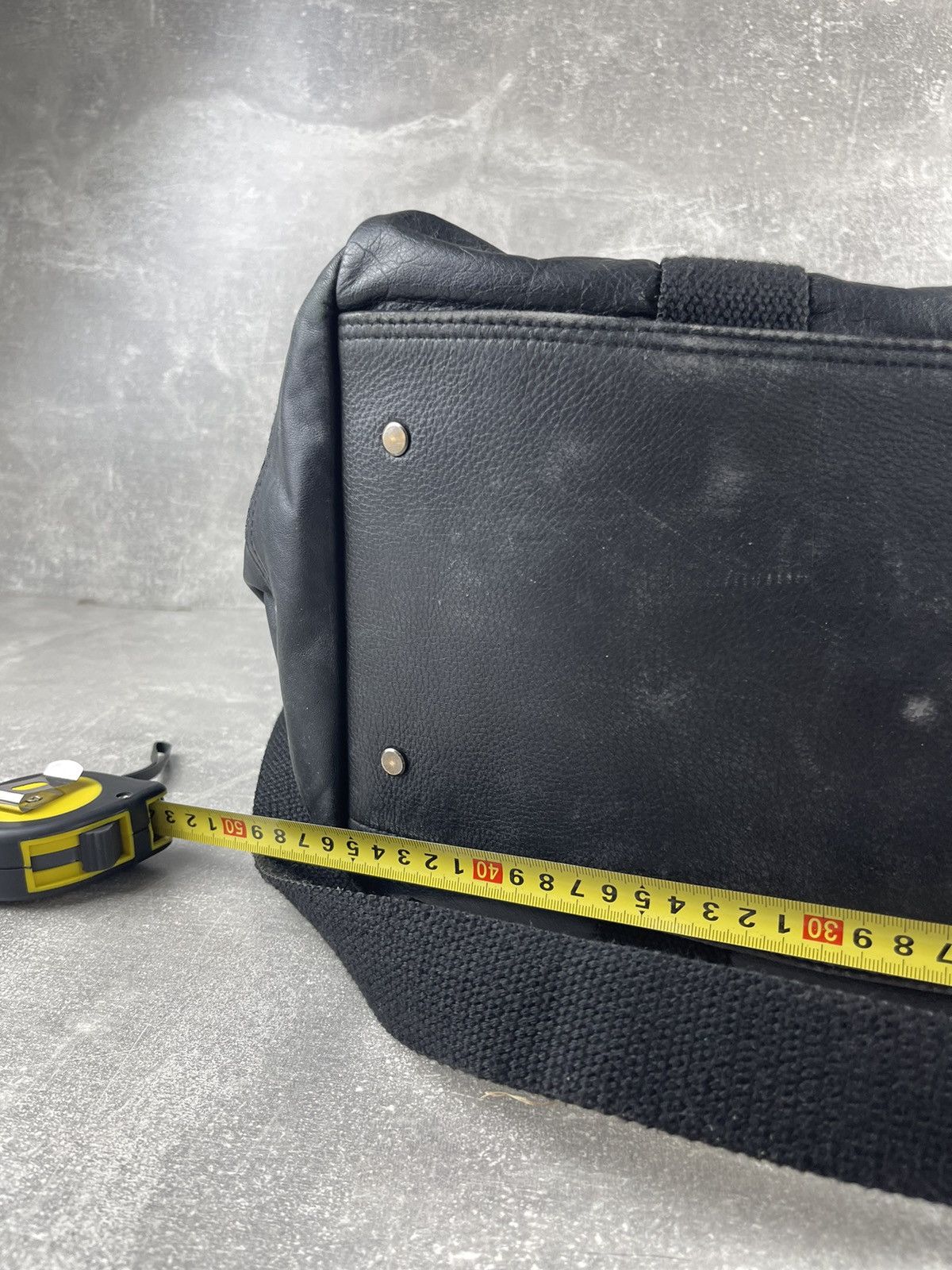 Japanese Brand × Vintage Ark Reworks Handmade Travel Bag Strap Leather Bag Size ONE SIZE - 10 Thumbnail