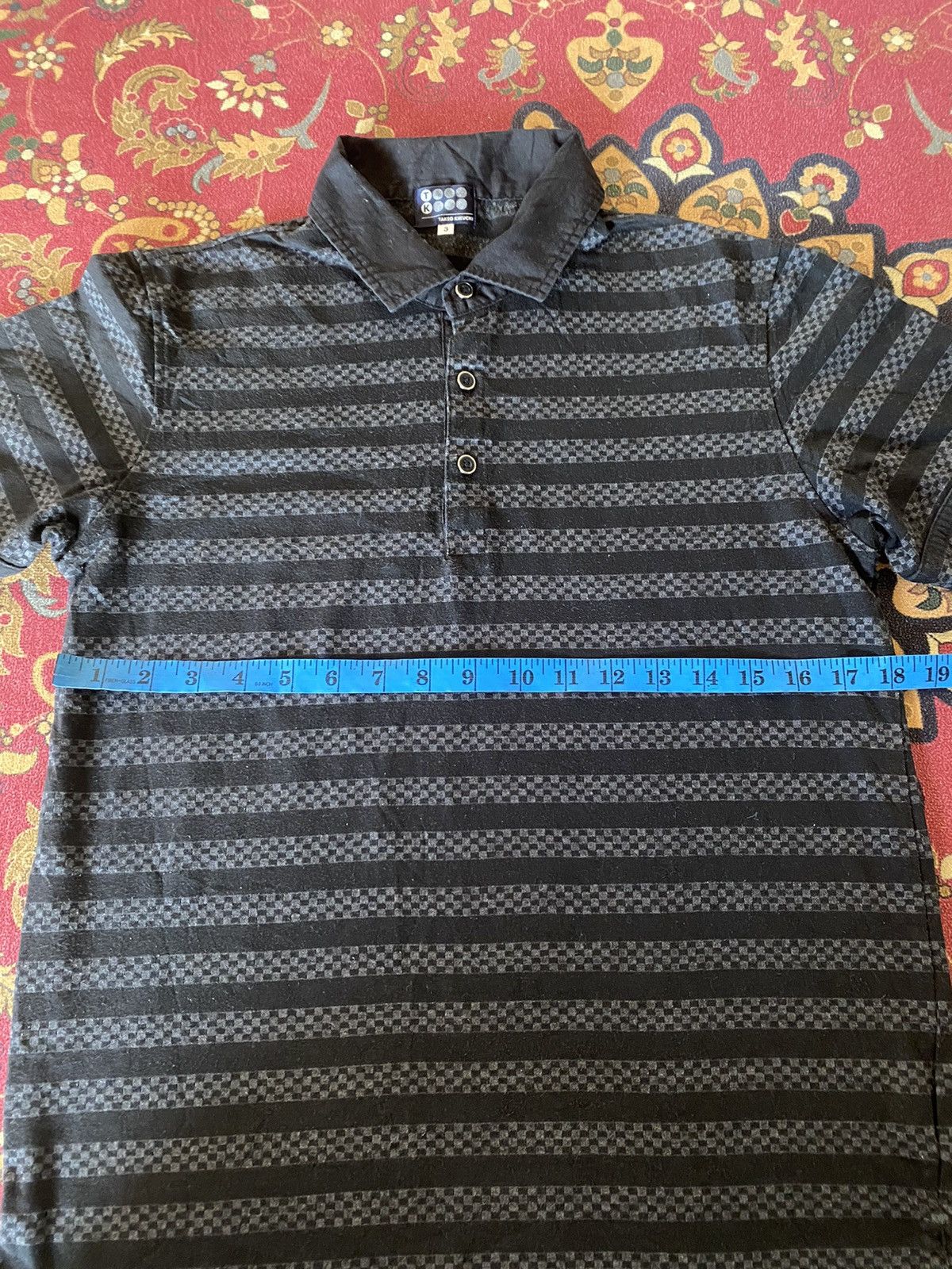 Designer × Japanese Brand × Takeo Kikuchi Takeo Kikuchi Striped Polo Shirt Size US S / EU 44-46 / 1 - 9 Thumbnail