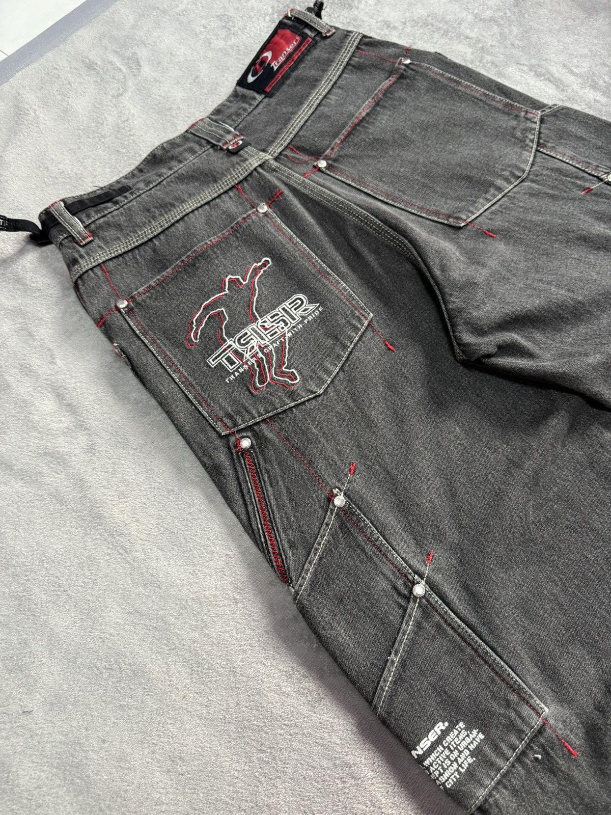 JNCO × Southpole Y2K Transer Double Knee Skate Baggy Jeans Size US 30 / EU 46 - 4 Thumbnail