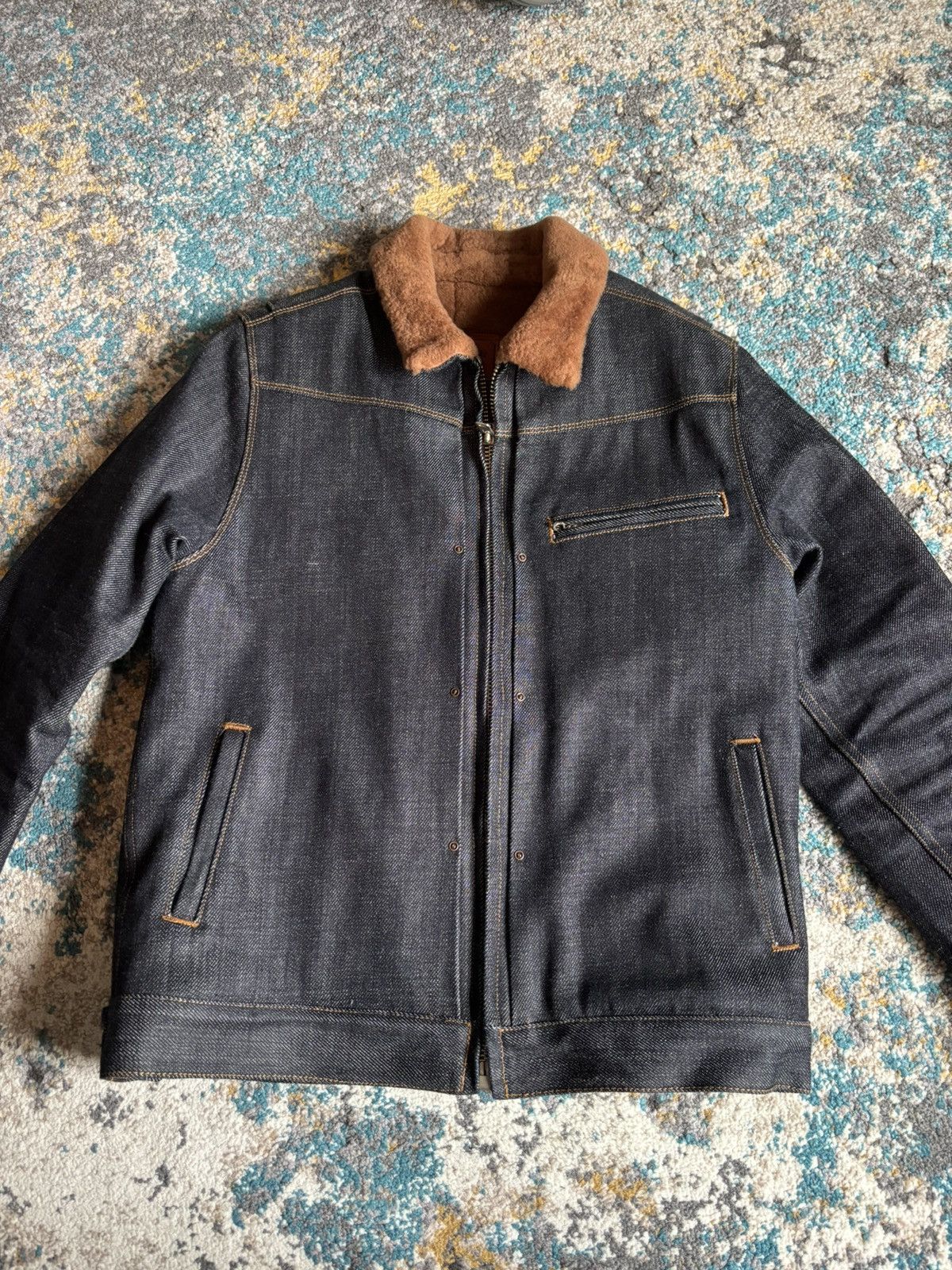 Freenote Cloth Freenote Cloth rj-2 21 ounce indigo denim riders jacket ...