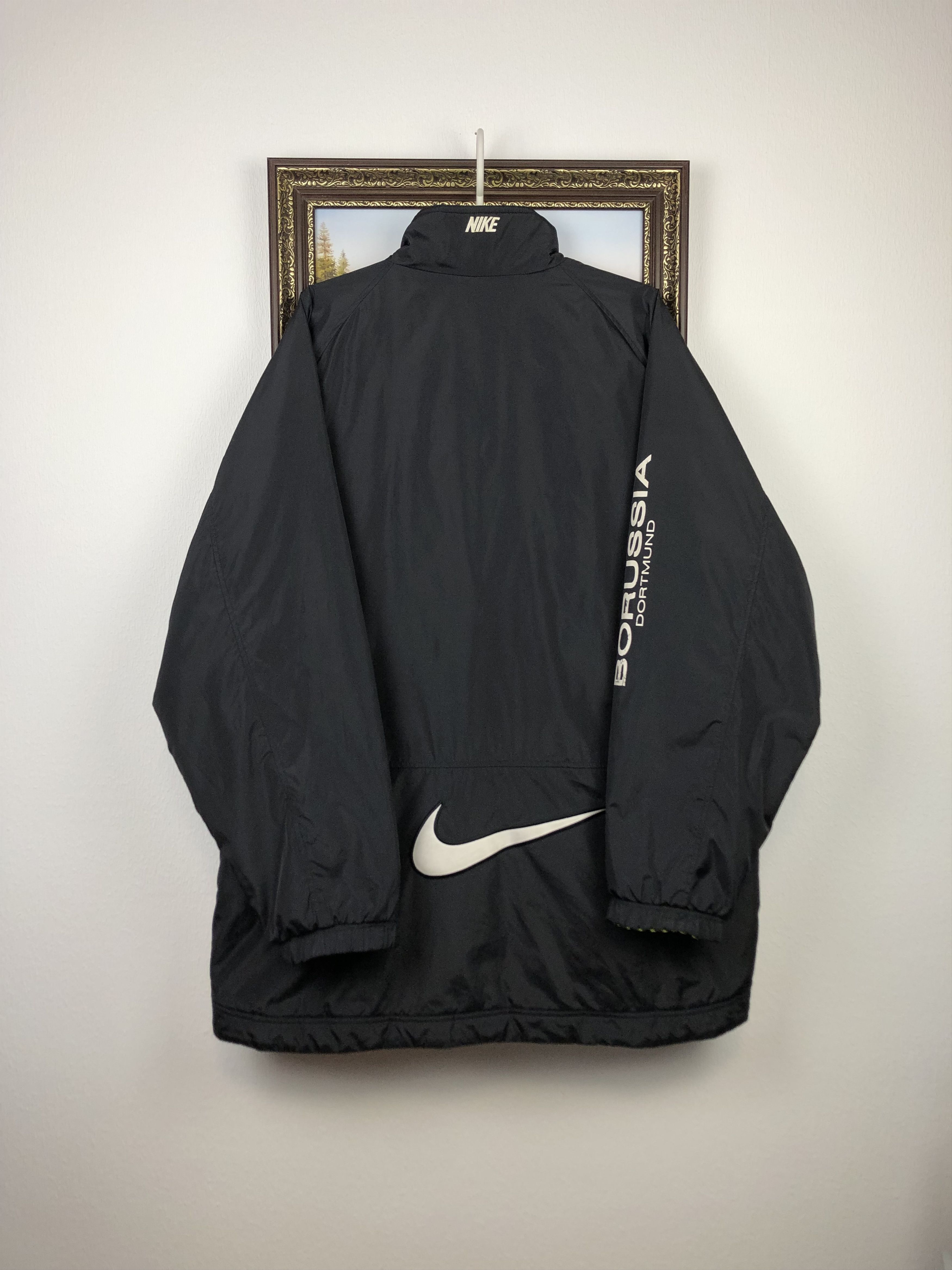 Nike Vintage Borussia Dortmund Jacket Soccer Bomber Double Sided Size US XL / EU 56 / 4 - 5 Thumbnail