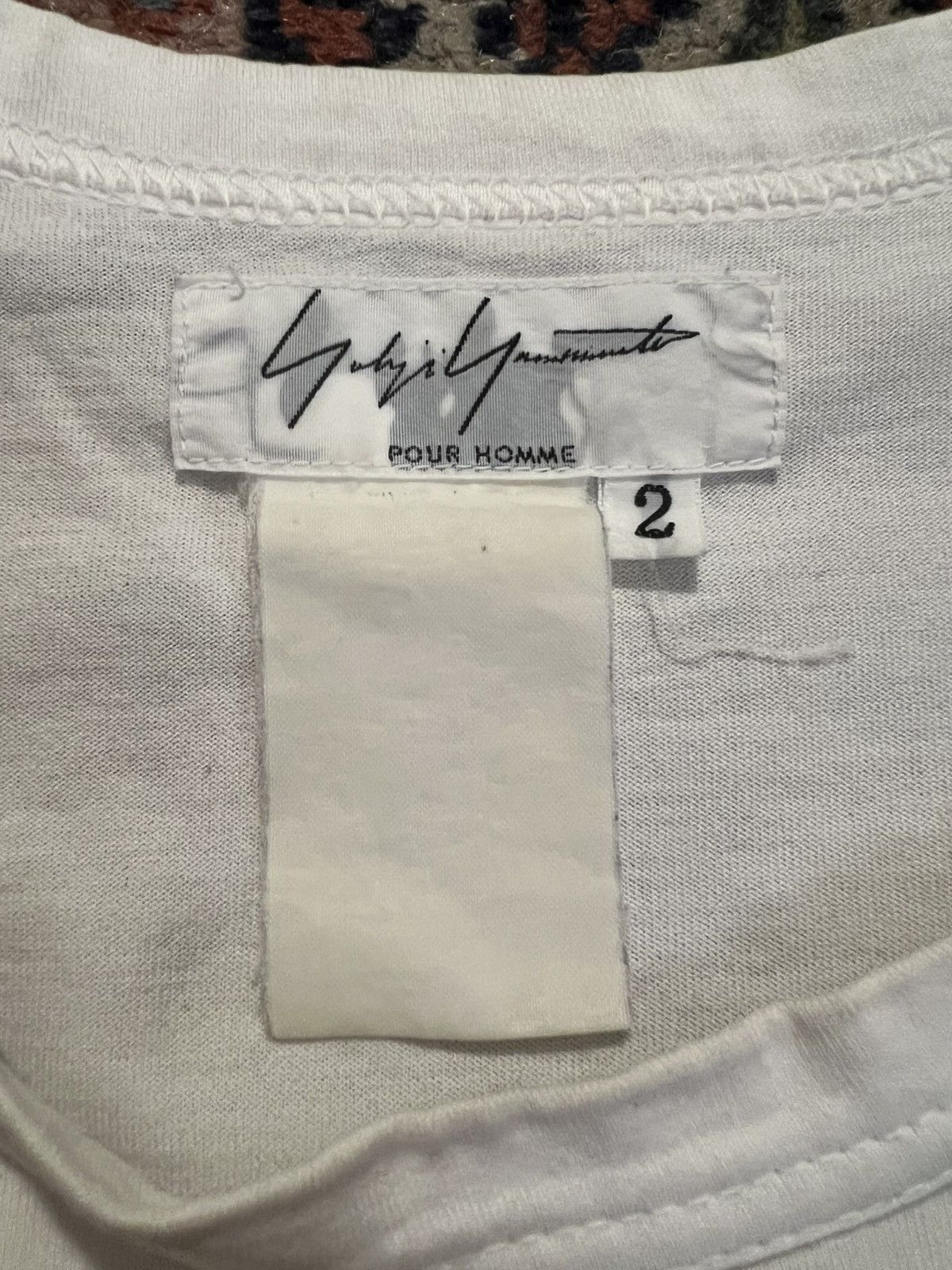 Yohji Yamamoto Yohji Yamamoto Pour Homme SS02 Pig/Red Logo Graphic Tee Size US M / EU 48-50 / 2 - 4 Thumbnail