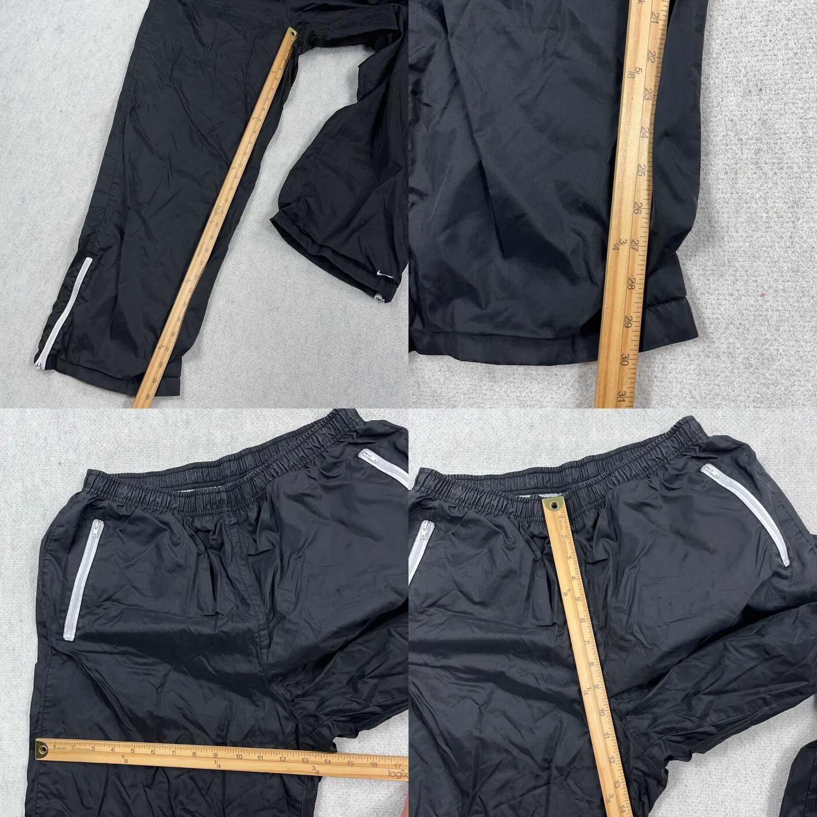 Nike Vintage Nike Pants Women XL Black Windbreakers Track Pants 90s Sportswear Nike Womens XL Black 90s Size 40" / US 18 - 8 Thumbnail