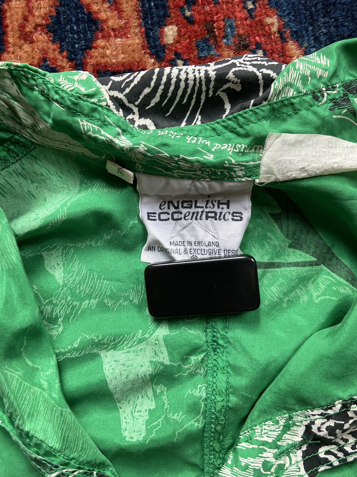 Designer × Other × Vintage Vintage English Eccentric Half Button Up Size US L / EU 52-54 / 3 - 3 Thumbnail