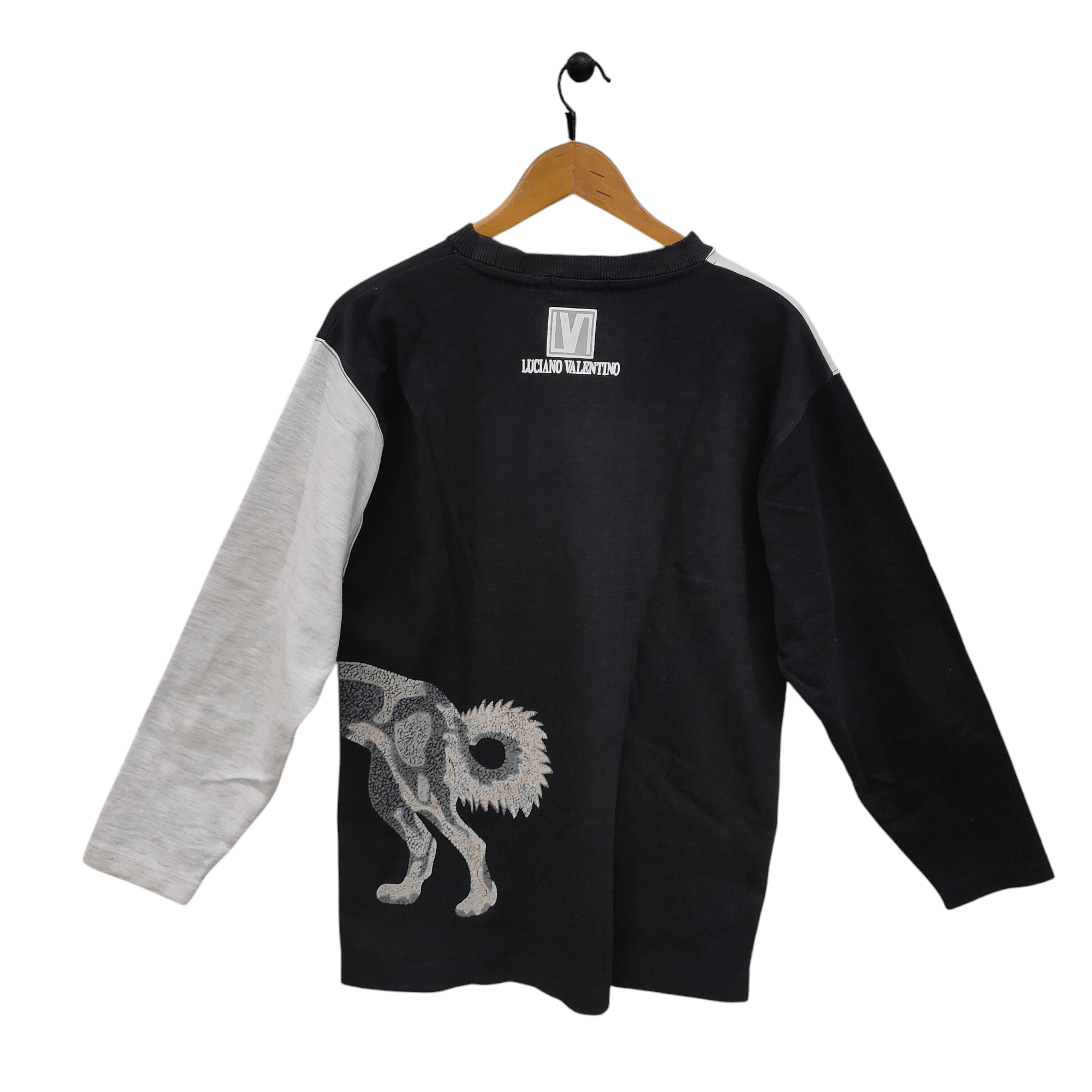 Valentino 90s Luciano Valentino Long Sleeve Vintage Bold Dog Graphic Size US L / EU 52-54 / 3 - 2 Thumbnail