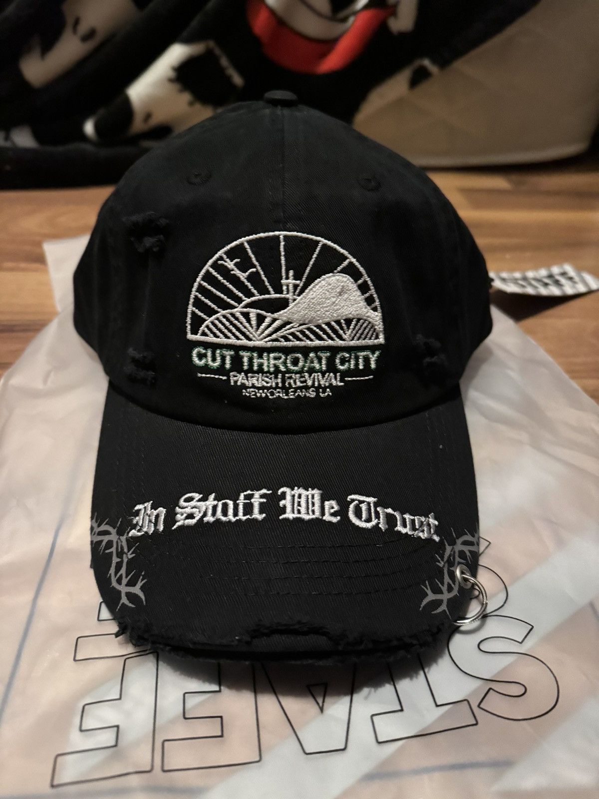 image of G59 Records Cut Throat City Revival Hat in Black, Men's