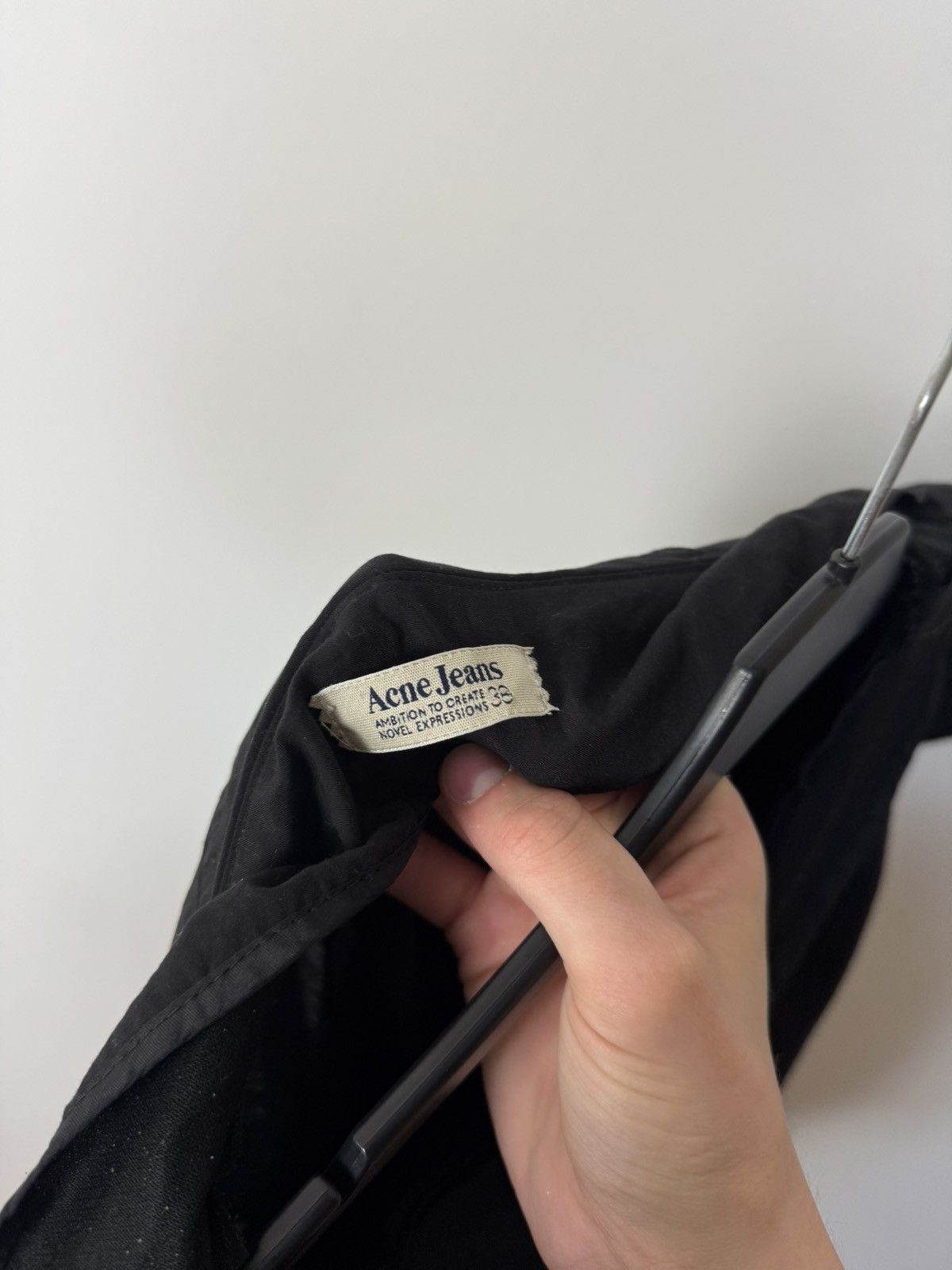 Acne Studios Vintage Acne Studios Black Avant Garde Frayed Collar Dress Size S / US 4 / IT 40 - 9 Thumbnail