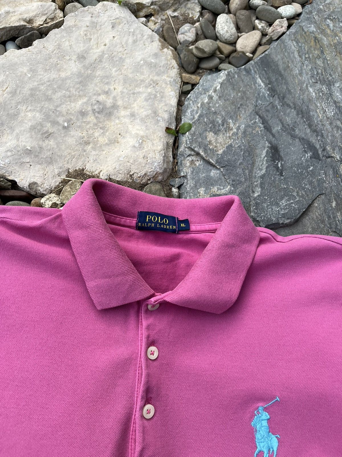Polo Ralph Lauren × Ralph Lauren Polo Ralph Lauren big pony logo y2k tee slim Chief Keef Size XL / US 12-14 / IT 48-50 - 9 Thumbnail