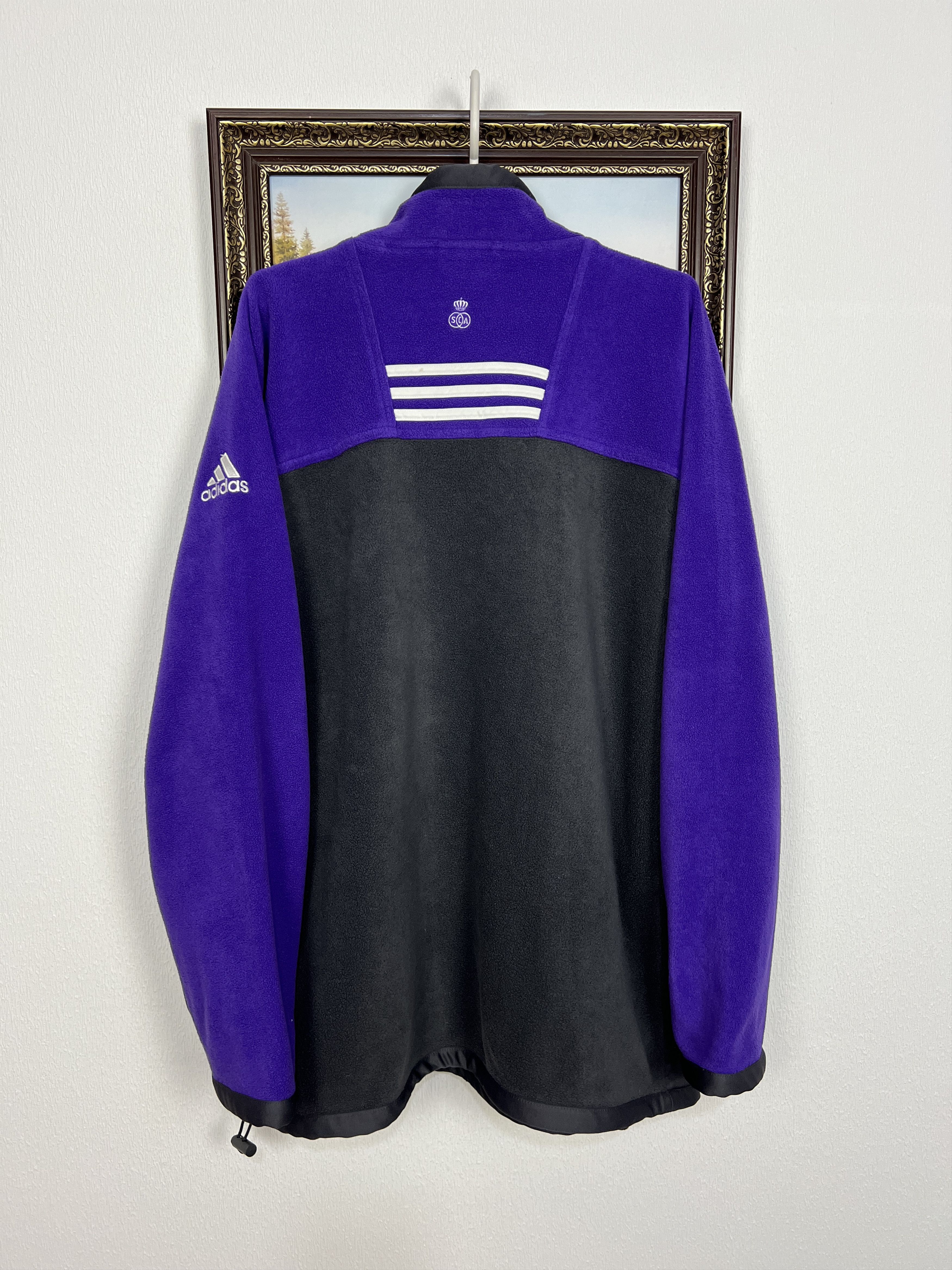 Adidas Vintage 90's Anderlecht Football Fleece Jacket Track Top Size US XL / EU 56 / 4 - 8 Thumbnail