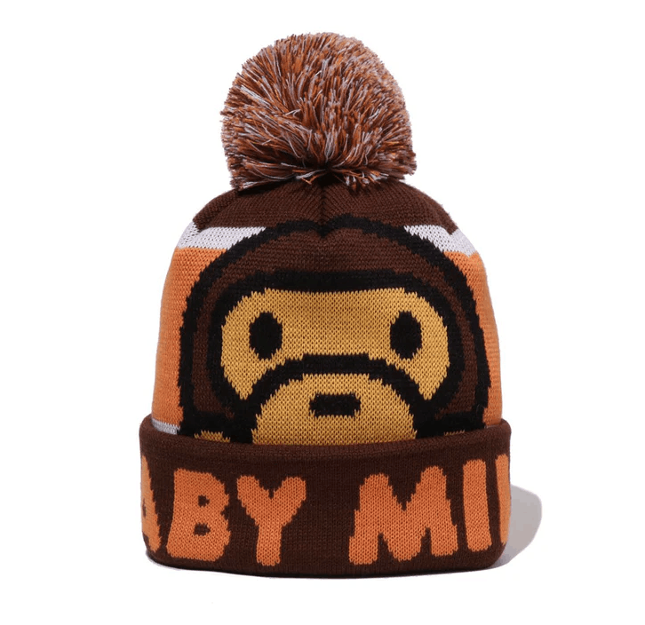 Bape BABY MILO POM POM KNIT CAP Beanie Kids