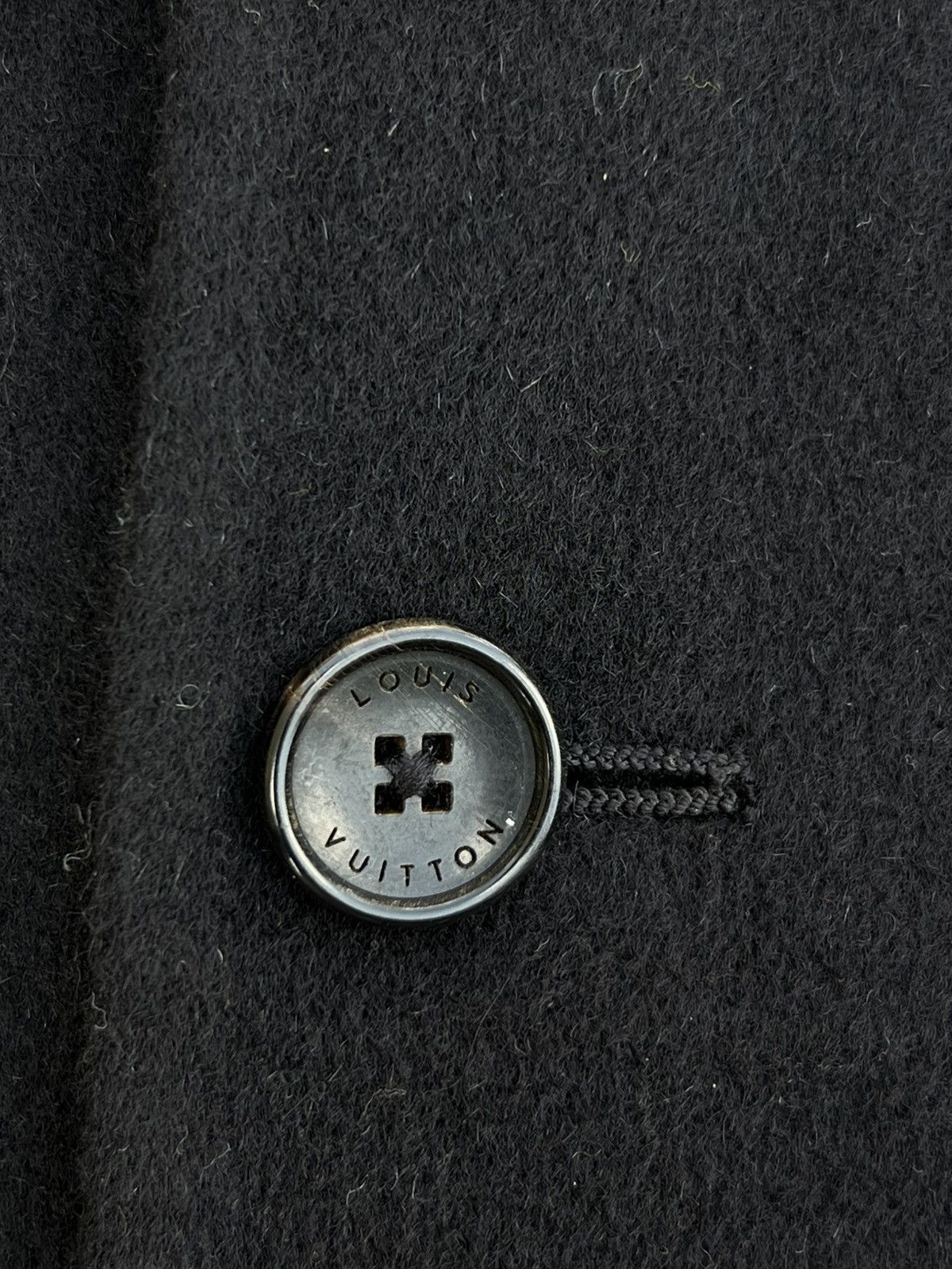 Louis Vuitton Louis Vuitton Black Wool Button-Front Jacket Size US M / EU 48-50 / 2 - 5 Thumbnail