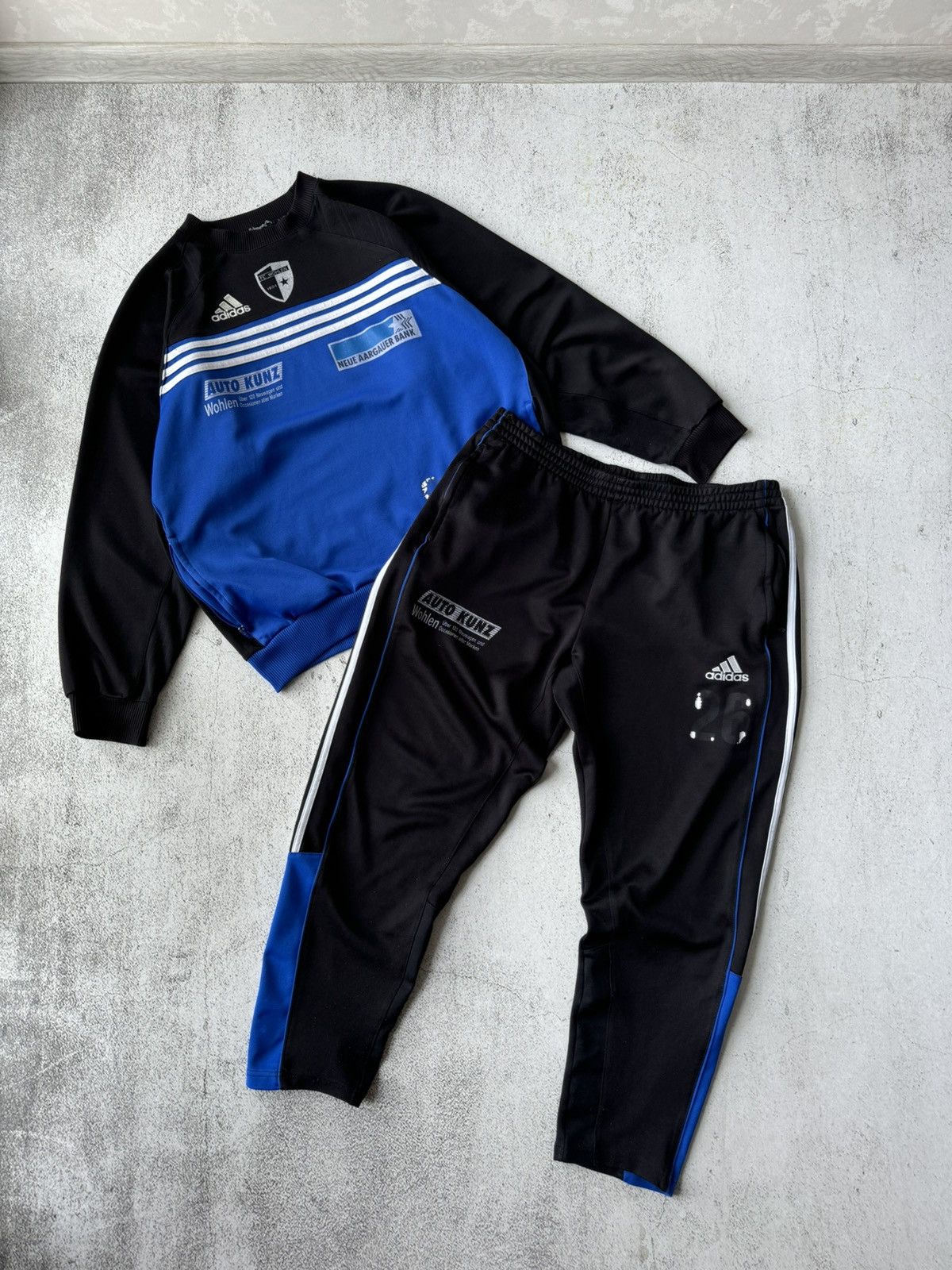 Adidas × Vintage Adidas FC Wohlen 26 Vintage Football Sport Suit Size US L / EU 52-54 / 3 - 1 Thumbnail