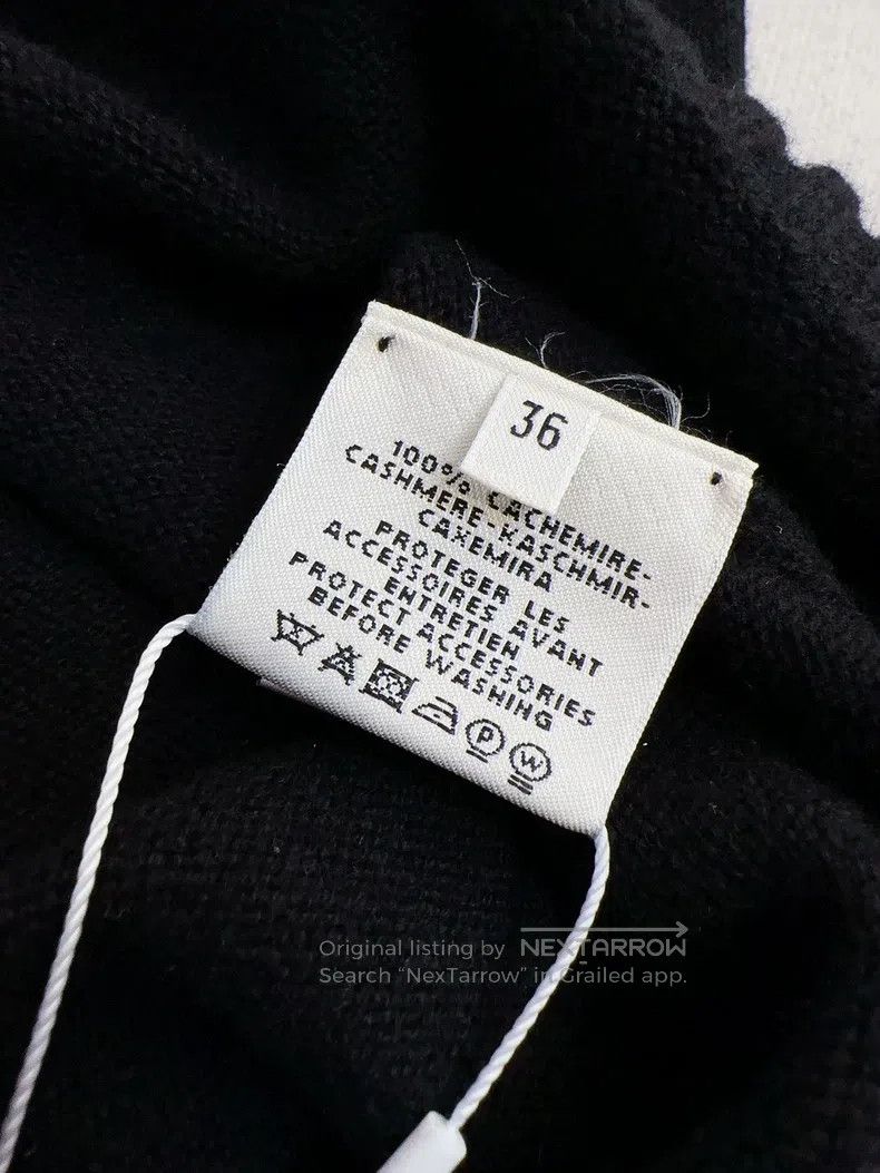 Hermes Hermes Black V-neck long-sleeve knit dress Size XS / US 0-2 / IT 36-38 - 7 Thumbnail
