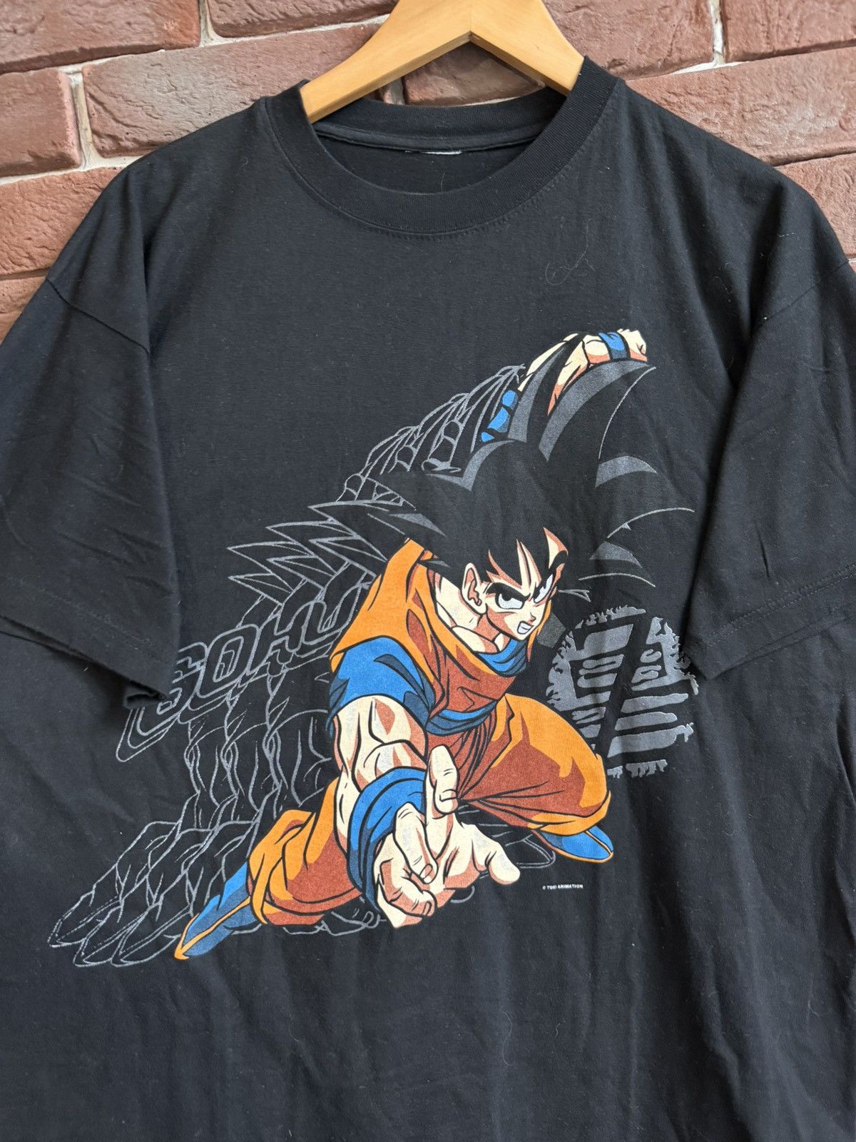 Anime Rare 90s Vintage Dragon Ball Son Goku Anime TShirt XL Size US XL / EU 56 / 4 - 2 Thumbnail