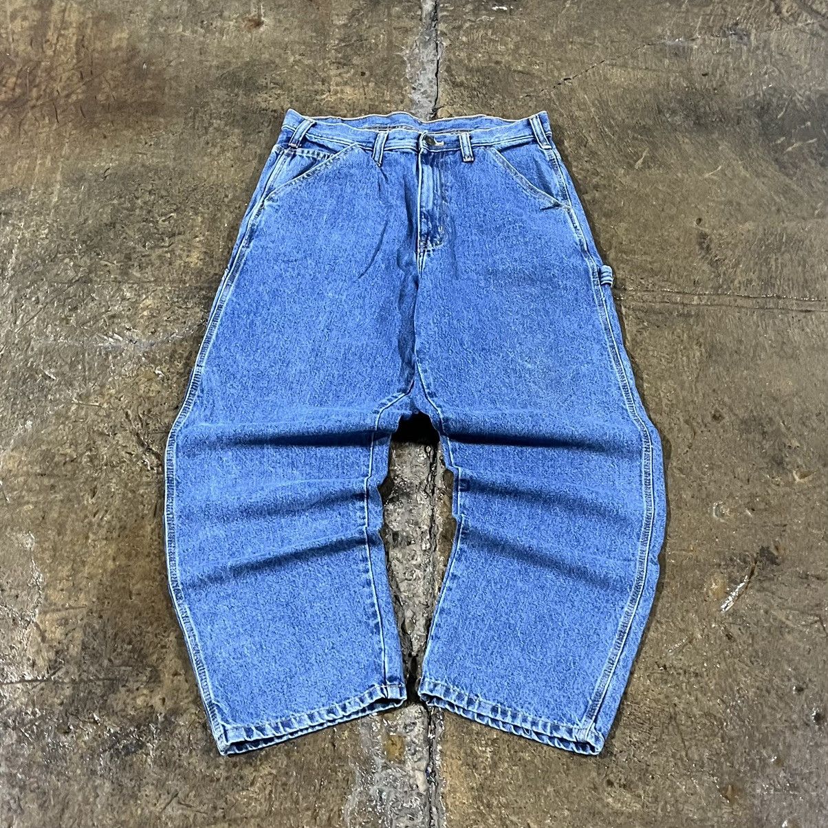 Carhartt × Vintage Crazy Y2K Carhartt Style Carpenter Jeans Workwear Skater Size US 32 / EU 48 - 2 Thumbnail