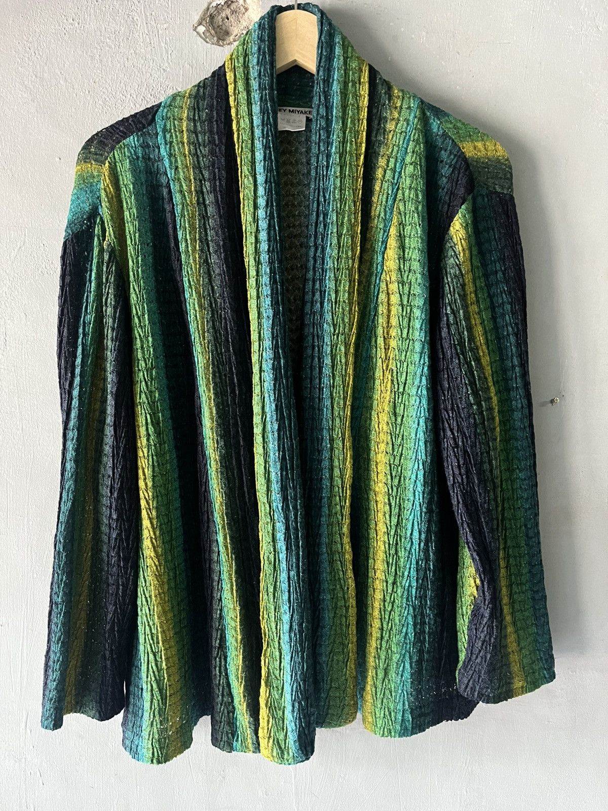 Issey miyake knit wool rainbow