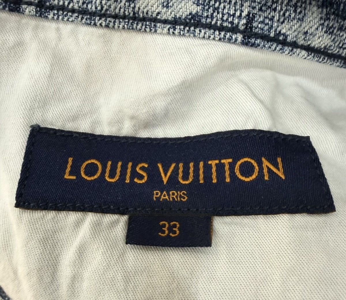 Louis Vuitton Louis Vuitton 33 Tapestry Blue Monogram Denim Jeans Size US 33 - 7 Thumbnail