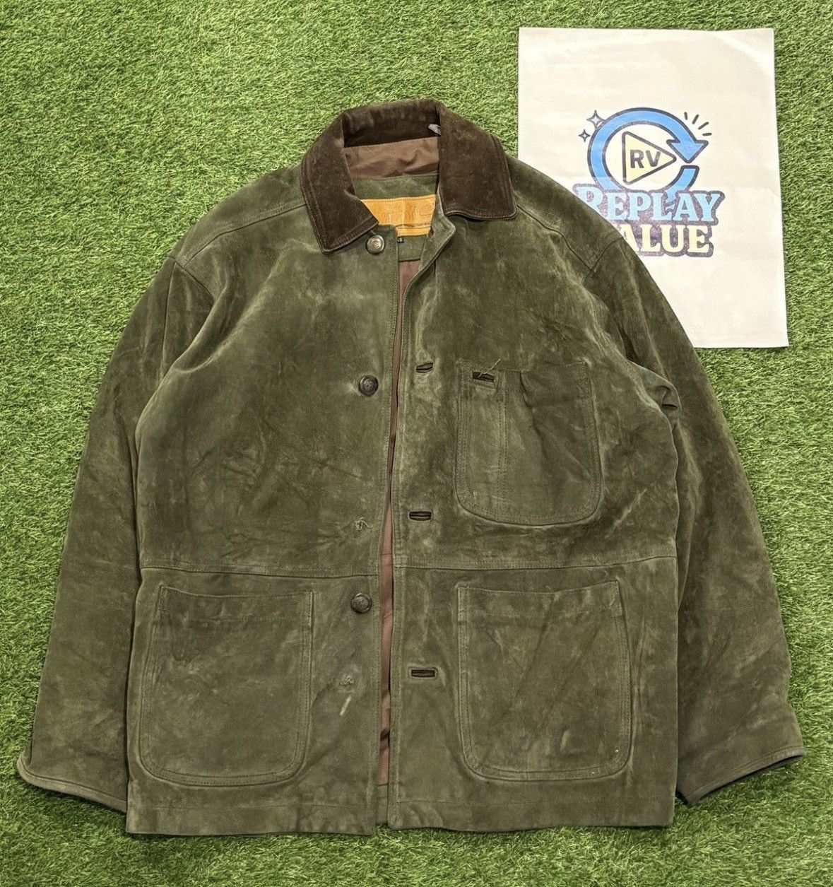 Timberland VINTAGE RARE TIMBERLAND CALF SKIN OVERSIZED LEATHER JACKET Size US S / EU 44-46 / 1 - 1 Thumbnail