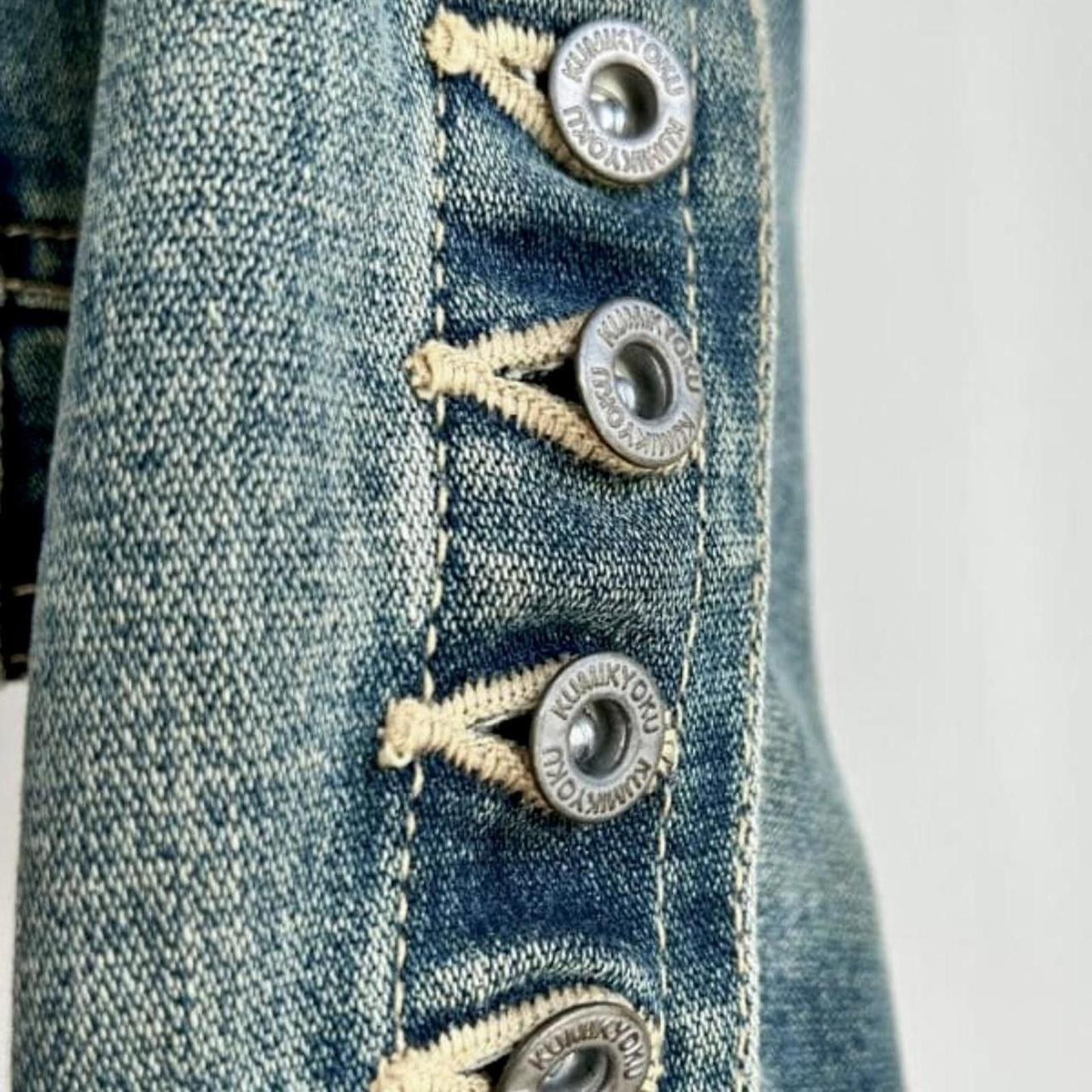 Other Vintage 2000s whimsy goth slim fit denim jacket with collar Size XS / US 0-2 / IT 36-38 - 7 Thumbnail
