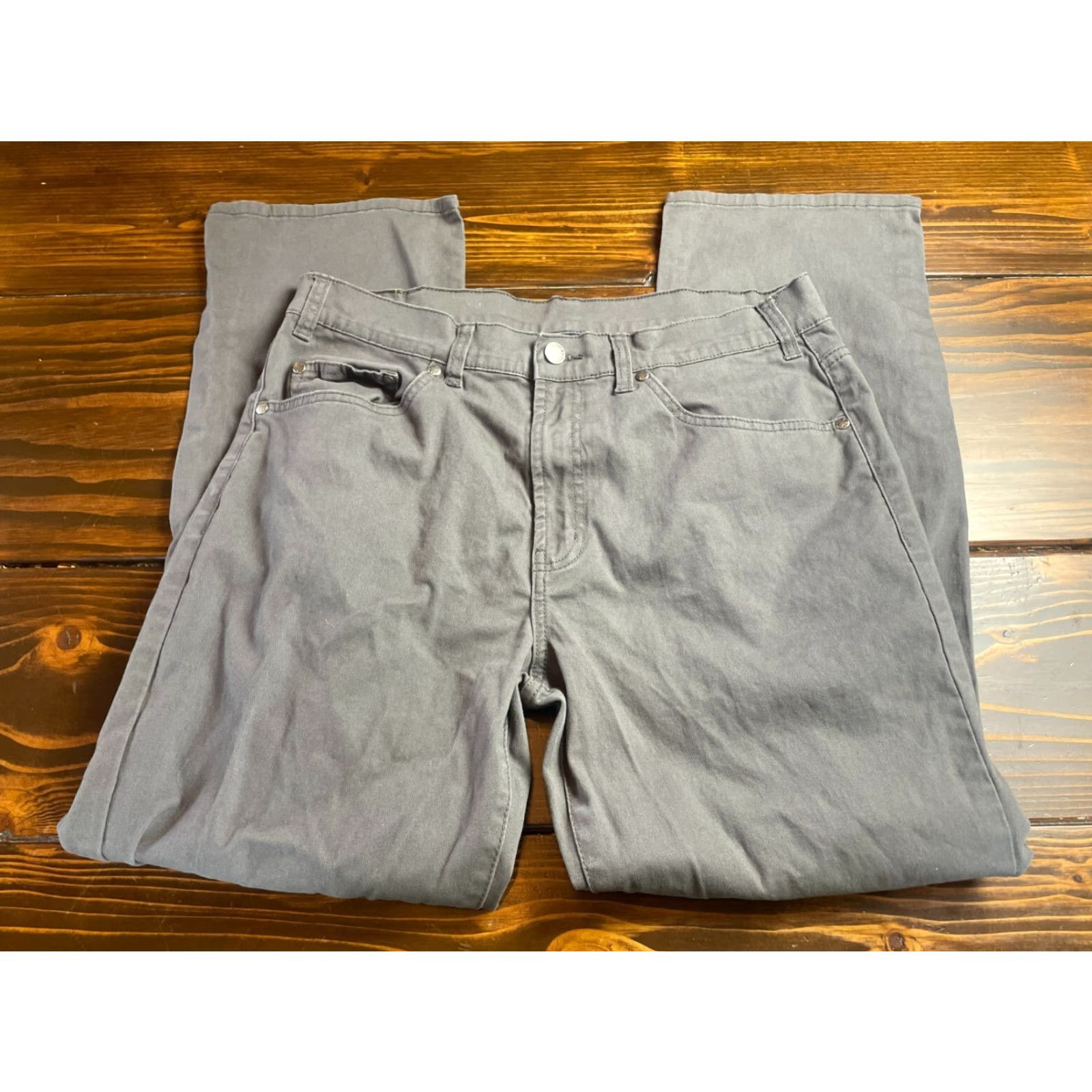 Vintage Full Blue Jeans Men's 34x30 Gray Denim Pockets Jeans Size US 34 / EU 50 - 2 Thumbnail