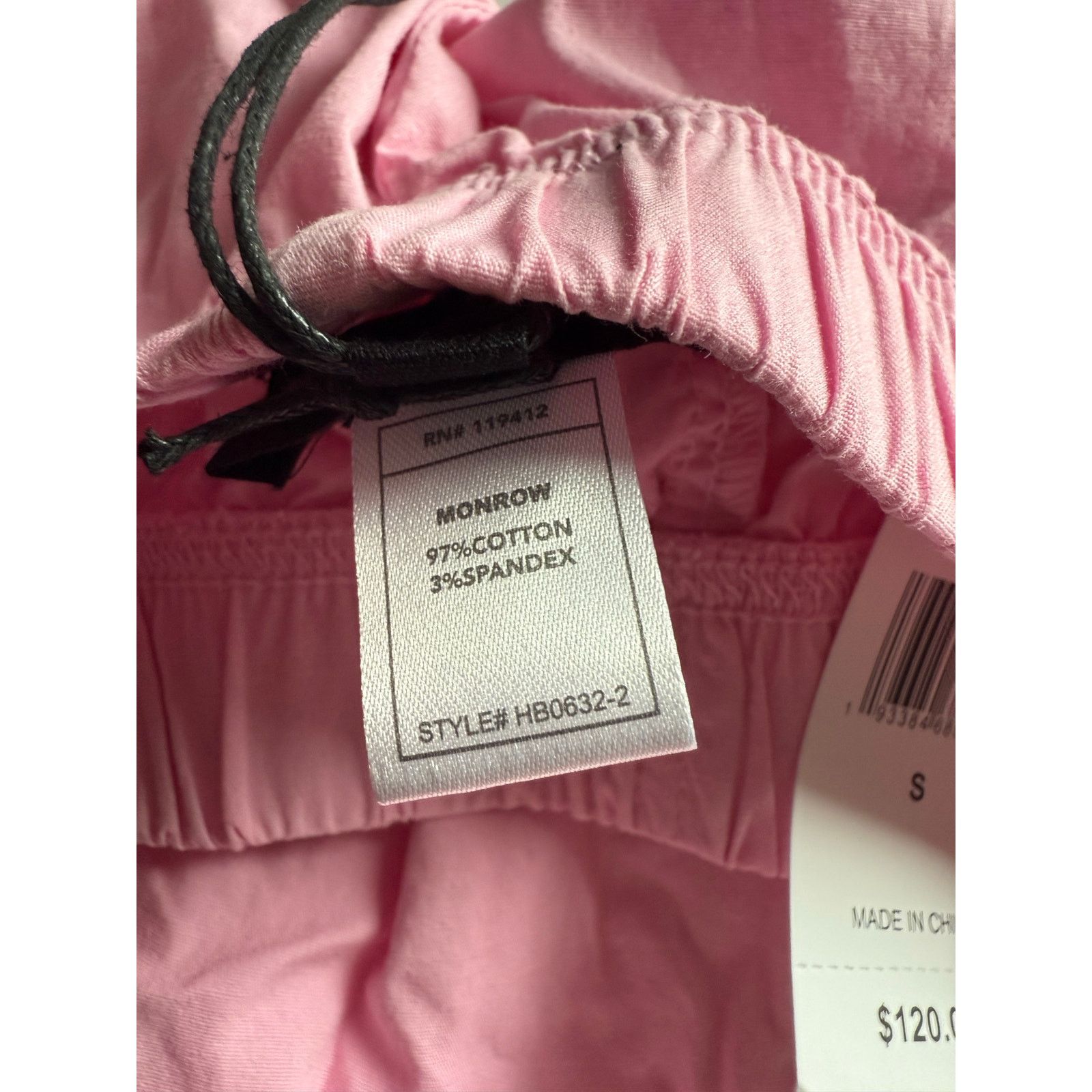 MONROW New Women’s Monrow Cotton Poplin Shorts - Small - Pink $120 Size 27" / US 4 / IT 40 - 5 Thumbnail