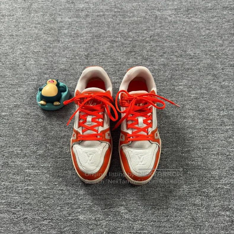 Other Louis Vuitton Trainer White Orange Denim shoes Size US 6 / EU 39 - 2 Thumbnail