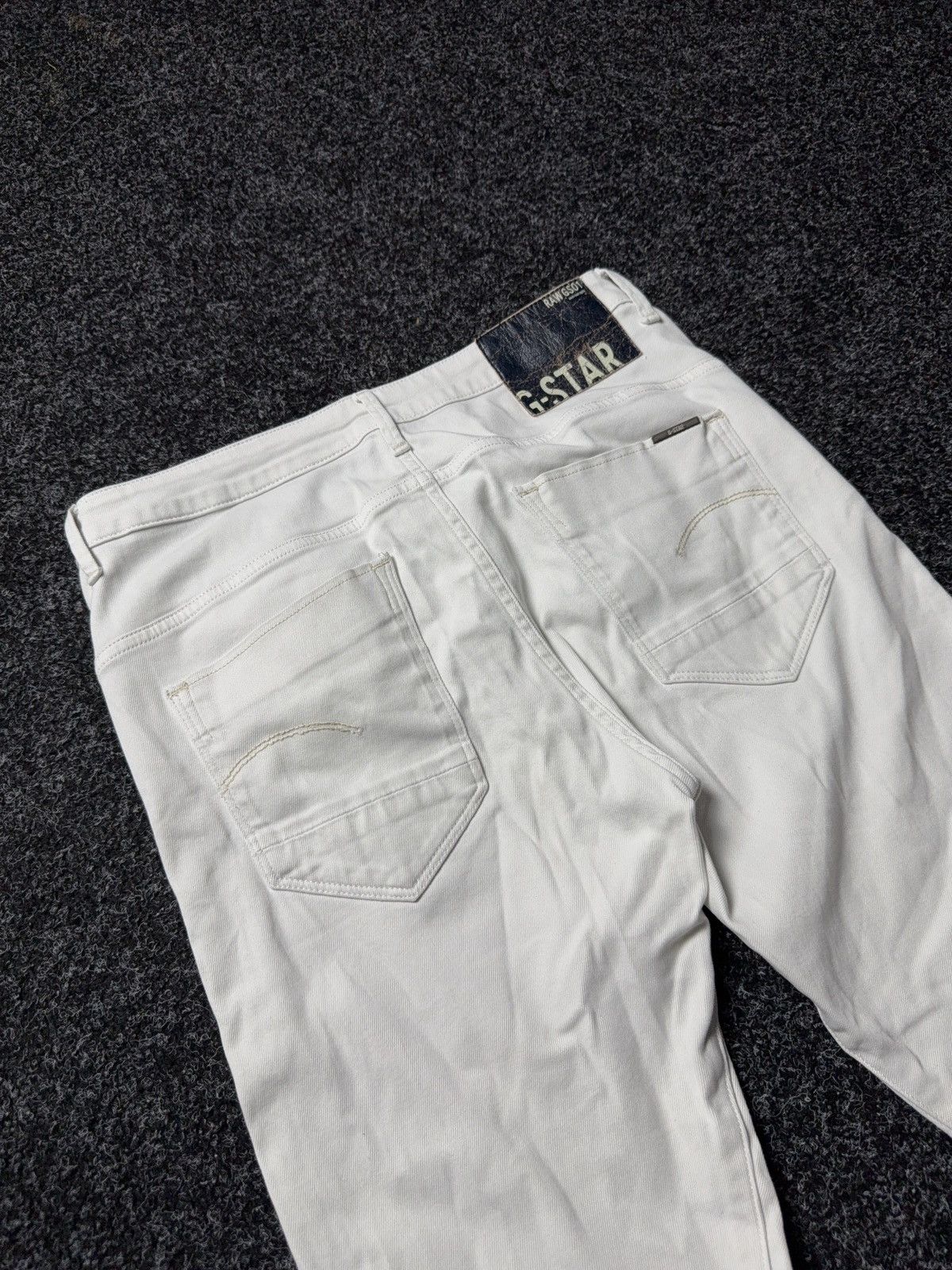 G-Star Avant Garde 00s G-Star RAW White Denim Jeans Slim Tapered Size 30" / US 8 / IT 44 - 16 Thumbnail