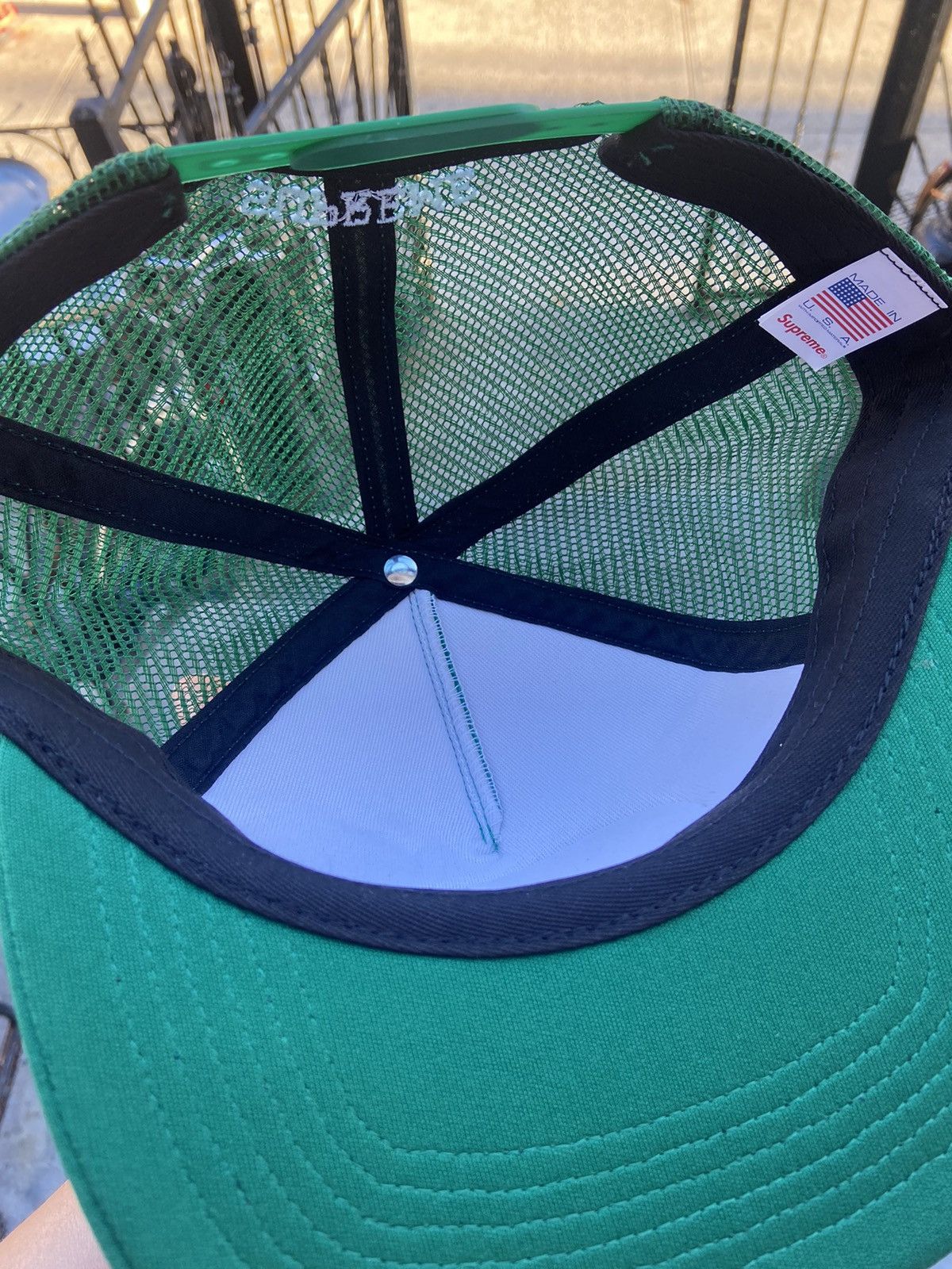 Supreme Supreme Authorized Mesh Back 5-Panel Green Size ONE SIZE - 3 Thumbnail