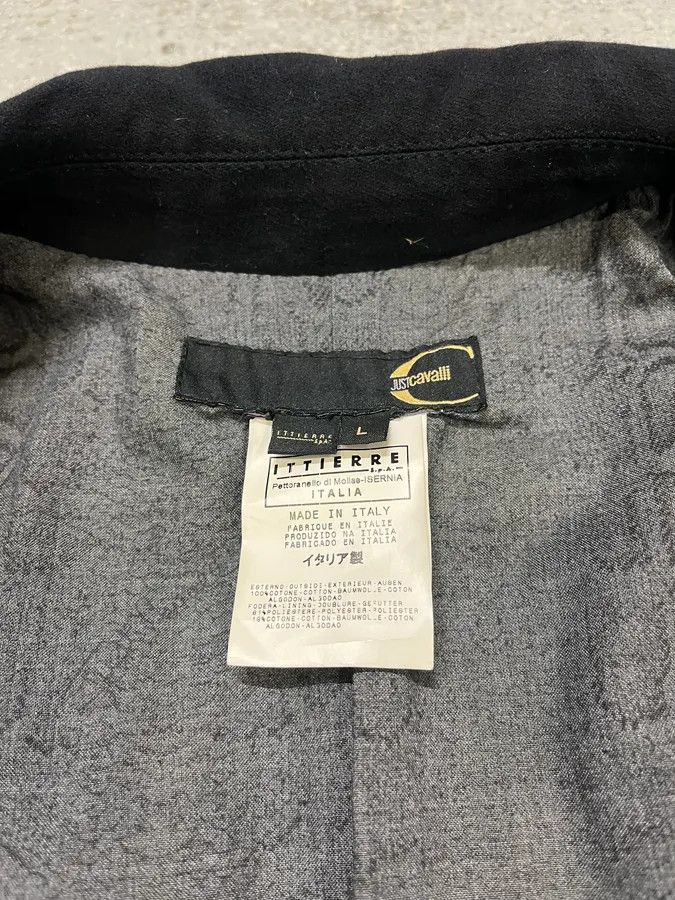 Just Cavalli 2000s Cavalli Black Zip-Up Suede Jacket Size US M / EU 48-50 / 2 - 9 Thumbnail