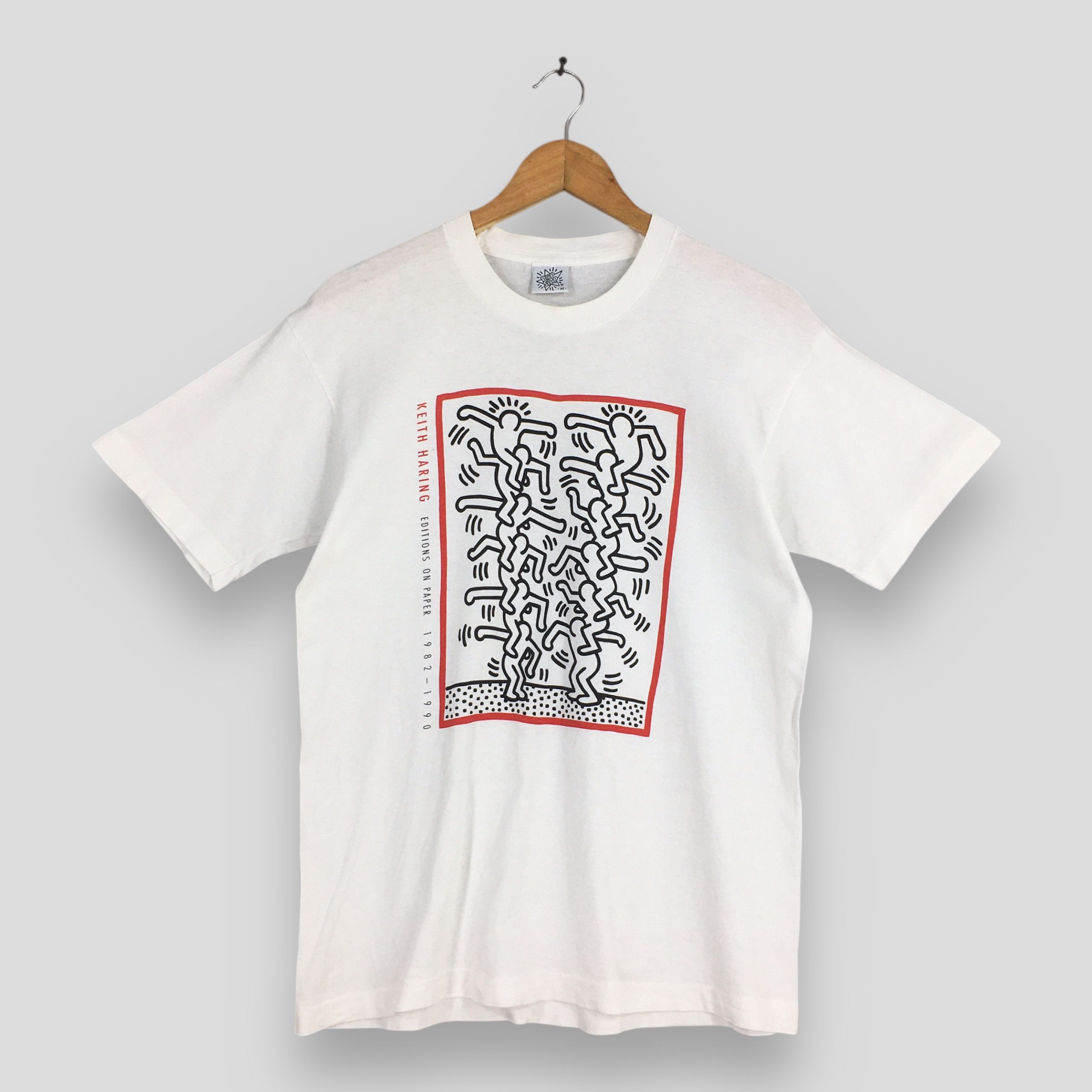 Keith Haring Vintage 90s Keith Haring Editions Artwork T shirt Medium Size US M / EU 48-50 / 2 - 1 Thumbnail