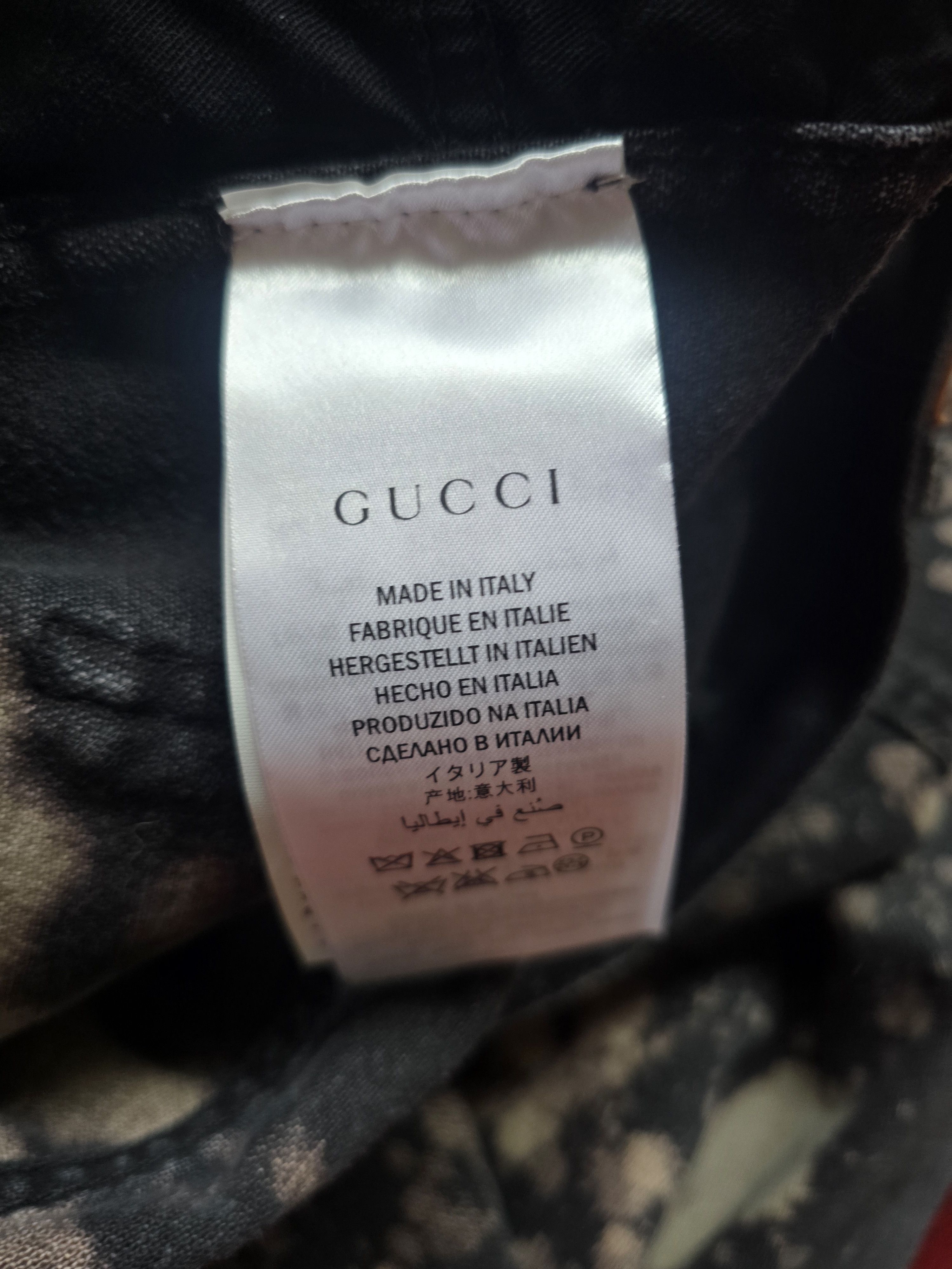 Gucci Gucci Bleached Black Denim Jeans/Beige Splatter Size 33 NWT Size US 33 - 13 Thumbnail