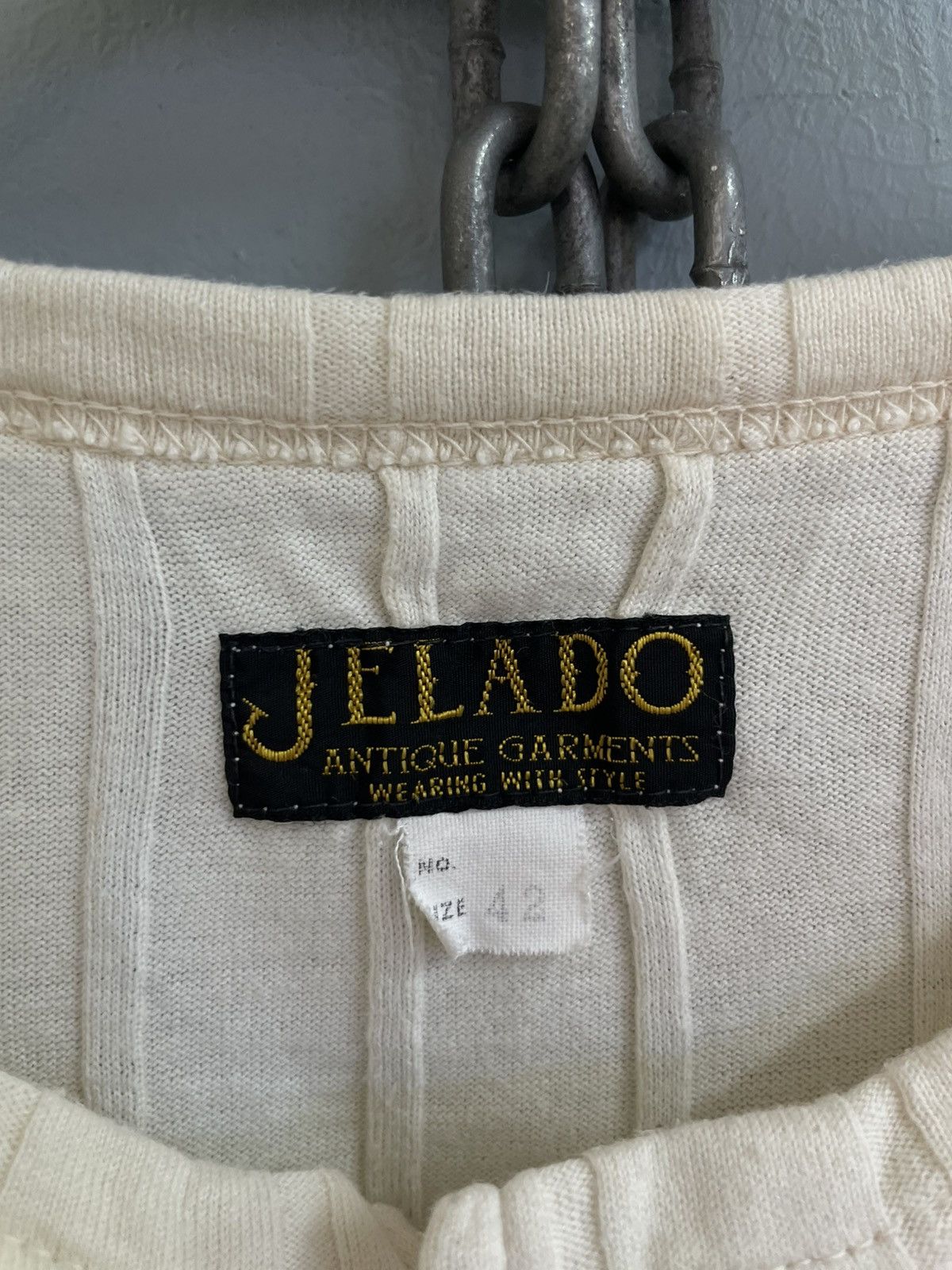 Japanese Brand Jelado henley neck shirt Size US L / EU 52-54 / 3 - 5 Thumbnail