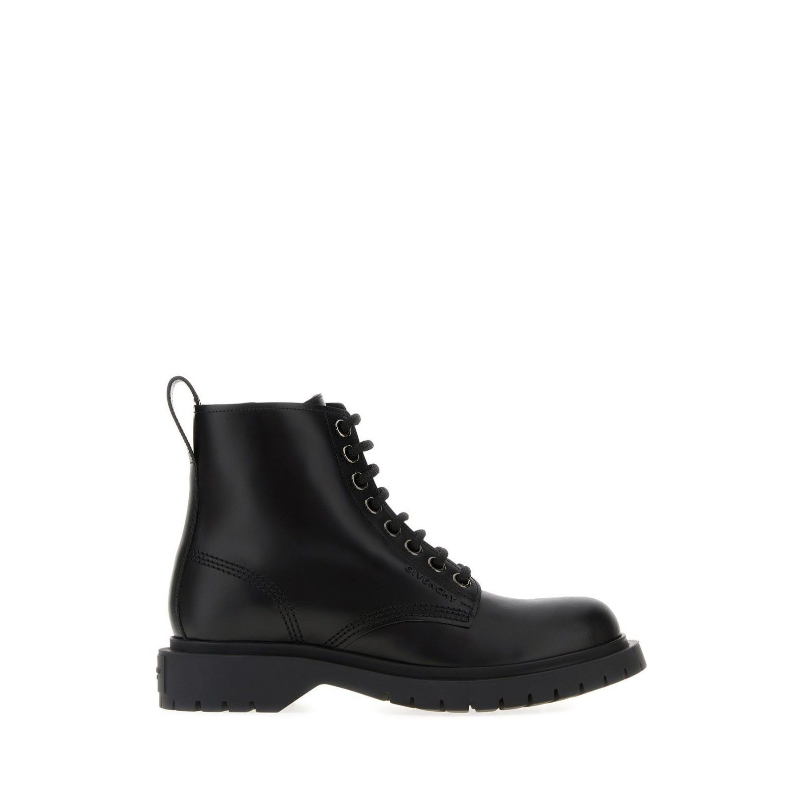 Givenchy GIVENCHY Lace Black Leather Ankle Boots New & Authentic (Wom Size US 11 / IT 41 - 1 Thumbnail